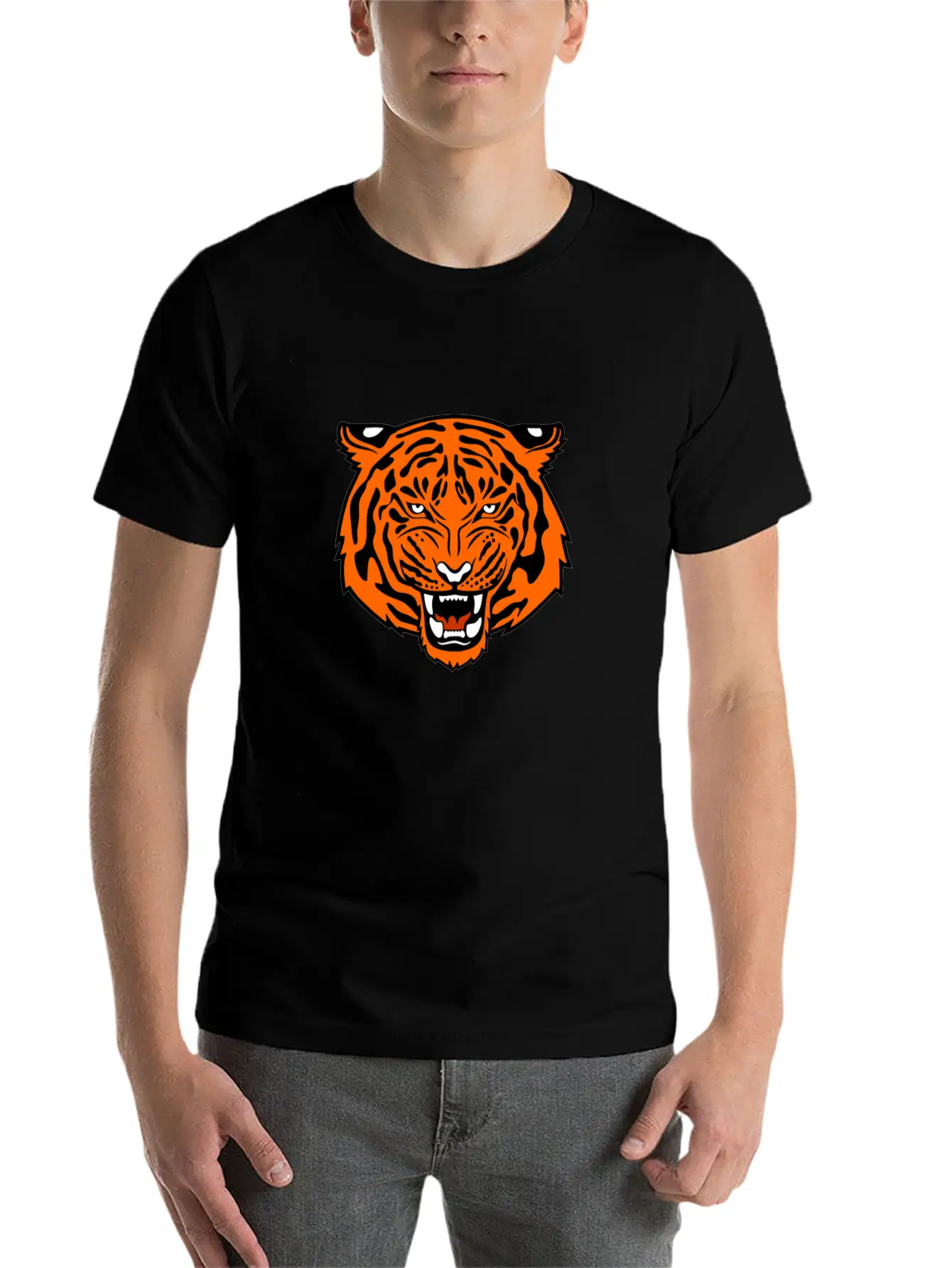 Jungle Tiger Unisex Casual T-Shirt – Clean Design For Daily Comfort