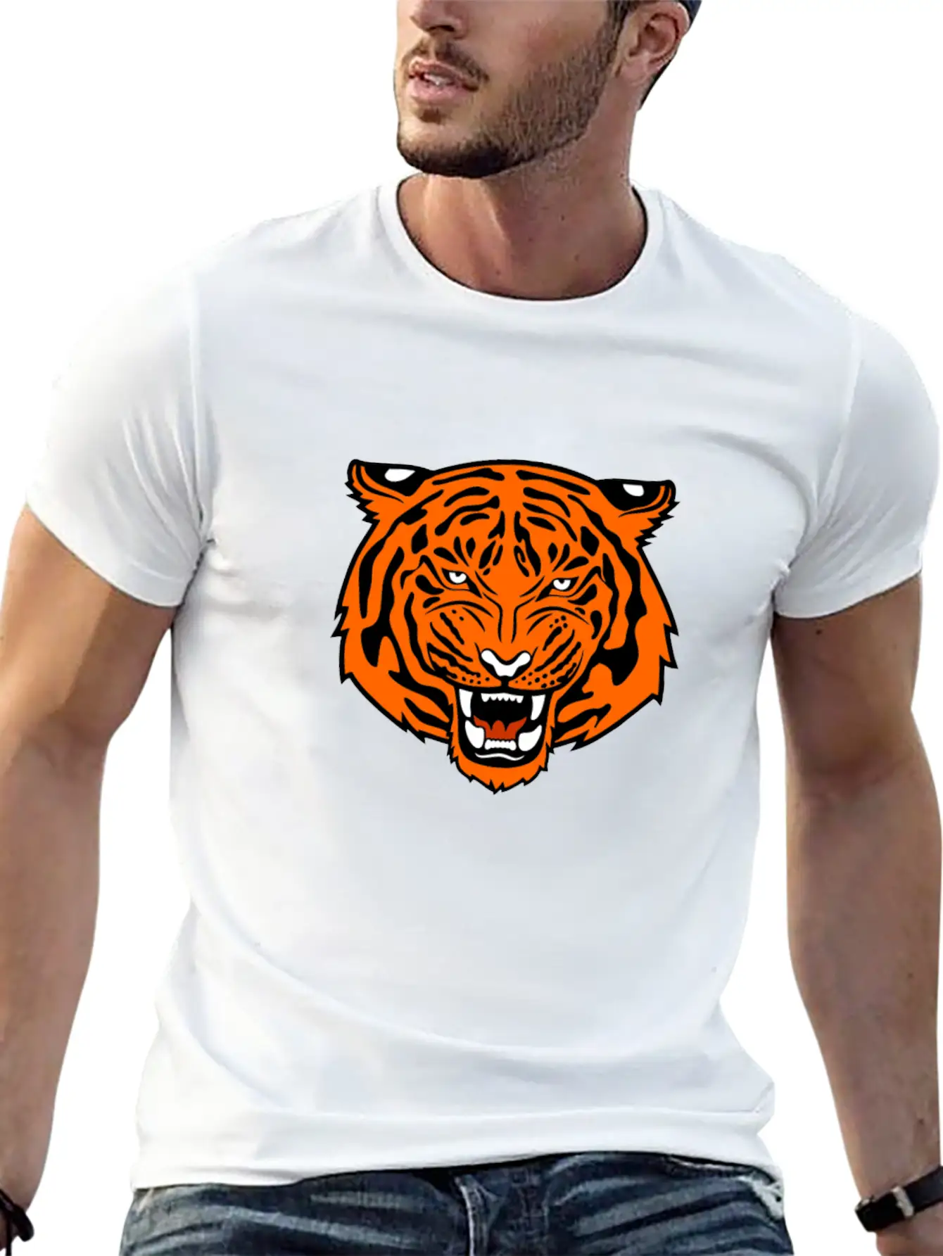 Jungle Tiger Unisex Casual T-Shirt – Clean Design For Daily Comfort