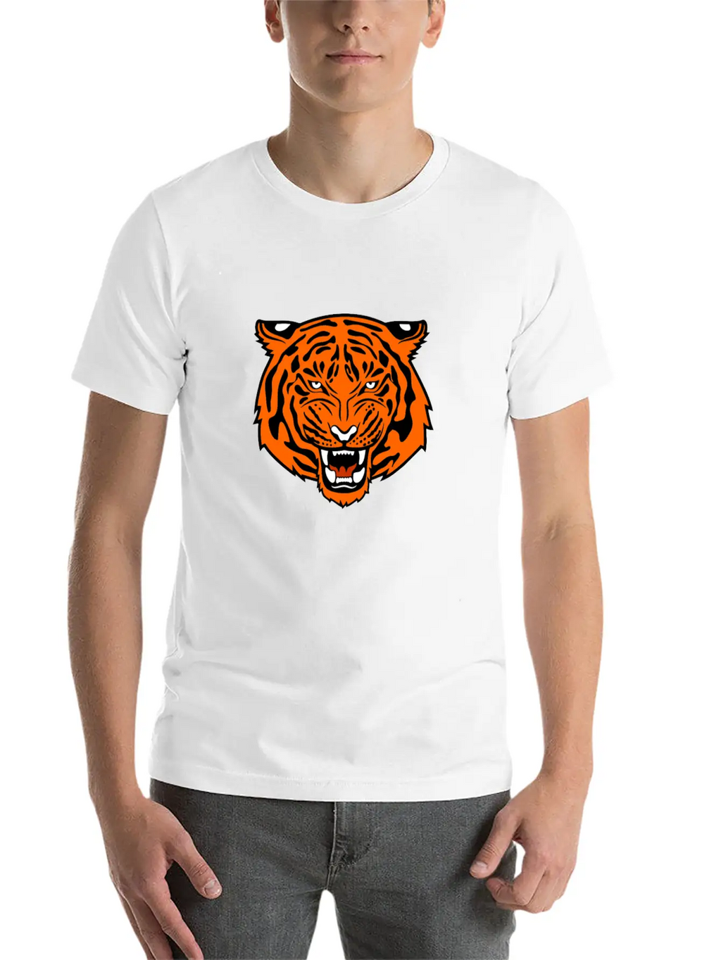 Jungle Tiger Unisex Casual T-Shirt – Clean Design For Daily Comfort