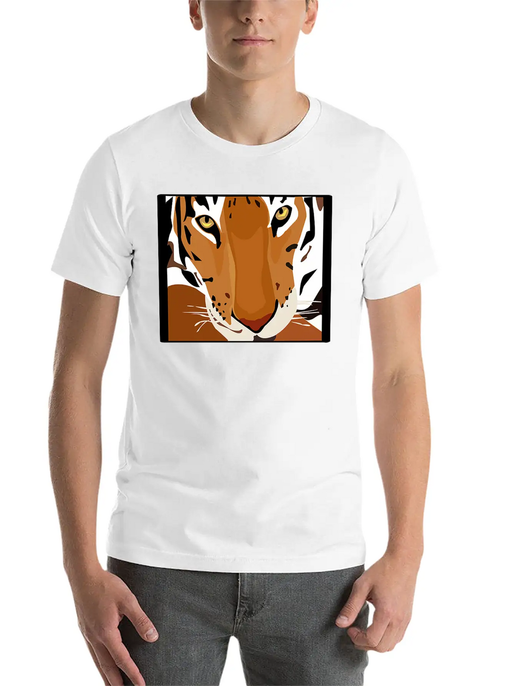 JUNGLECONTEST TIGER 2 Unisex Short Sleeve Soft Cotton T-Shirt – Casual Everyday Wear