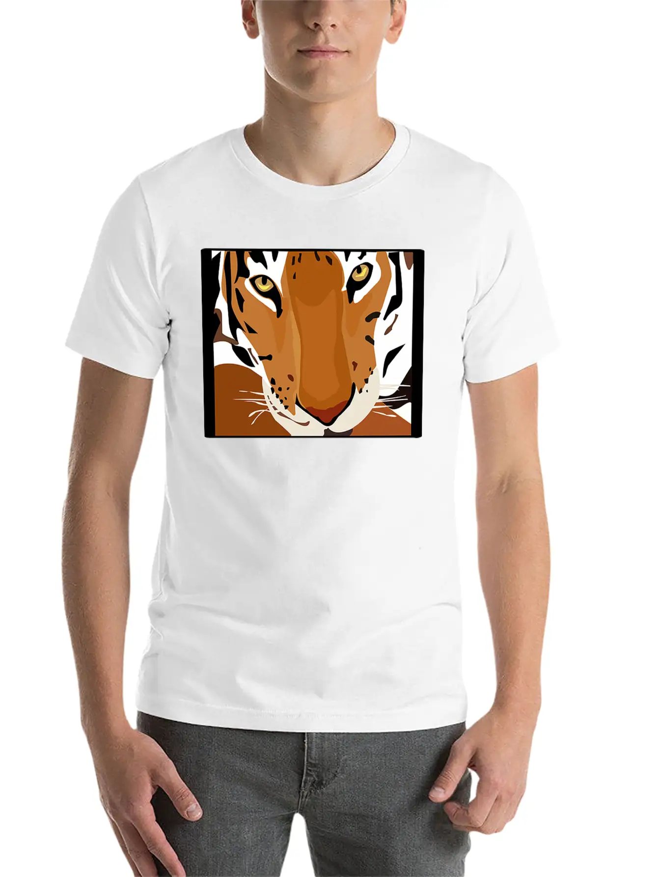 JUNGLECONTEST TIGER 2 Unisex Short Sleeve Soft Cotton T-Shirt – Casual Everyday Wear