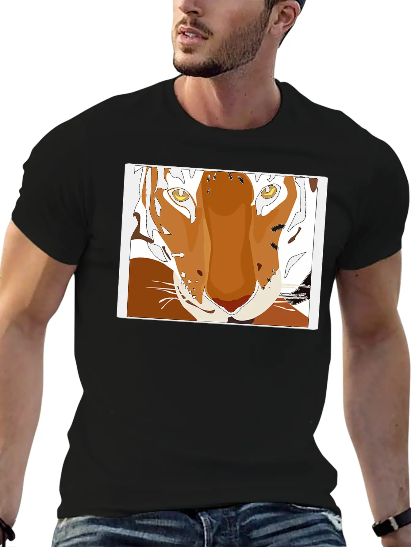 JUNGLECONTEST TIGER 2 Unisex Short Sleeve Soft Cotton T-Shirt – Casual Everyday Wear