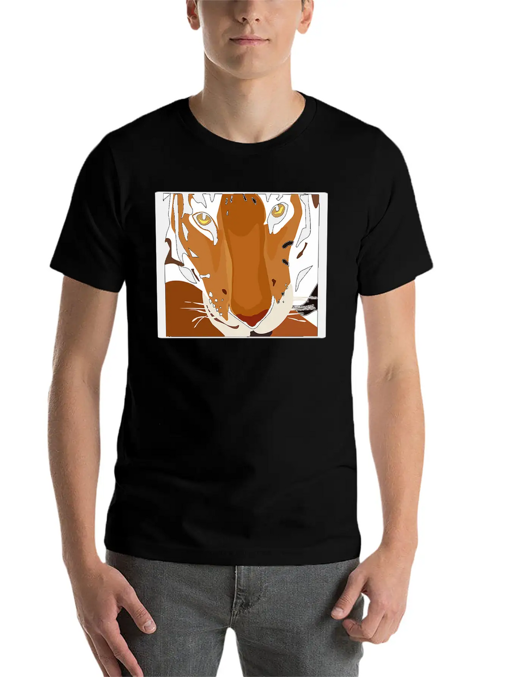 JUNGLECONTEST TIGER 2 Unisex Short Sleeve Soft Cotton T-Shirt – Casual Everyday Wear