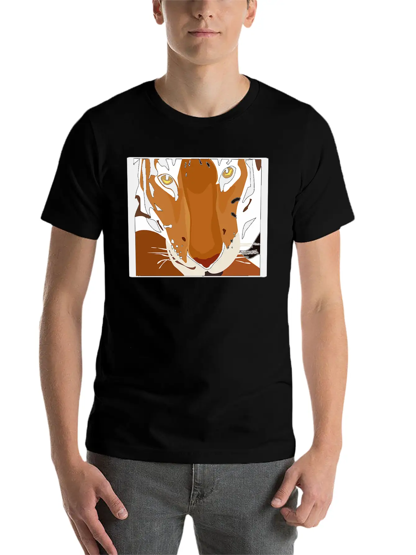 JUNGLECONTEST TIGER 2 Unisex Short Sleeve Soft Cotton T-Shirt – Casual Everyday Wear