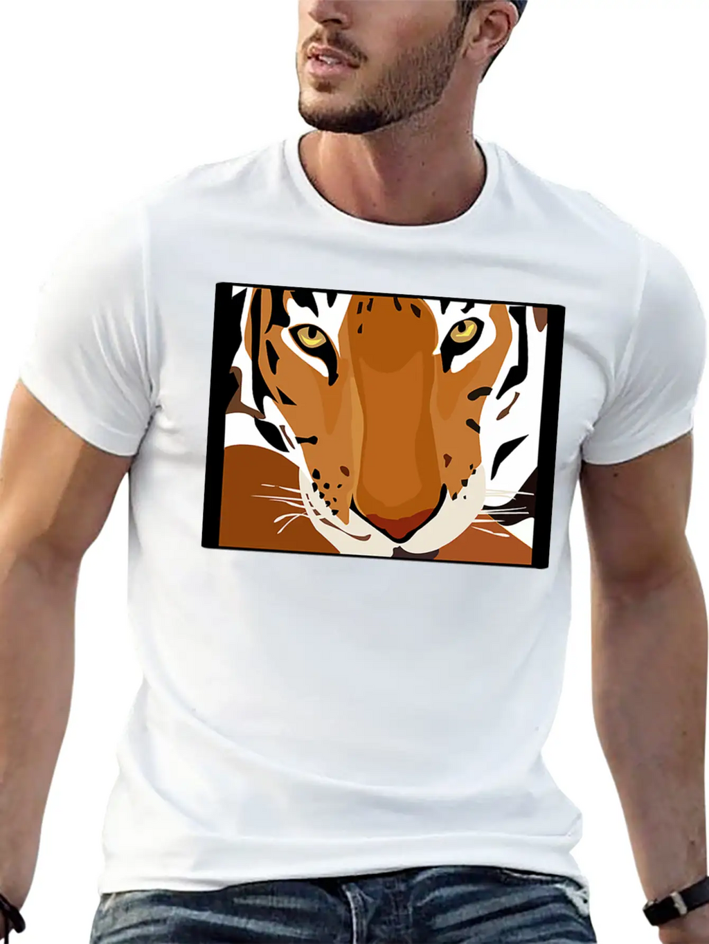 JUNGLECONTEST TIGER 2 Unisex Short Sleeve Soft Cotton T-Shirt – Casual Everyday Wear