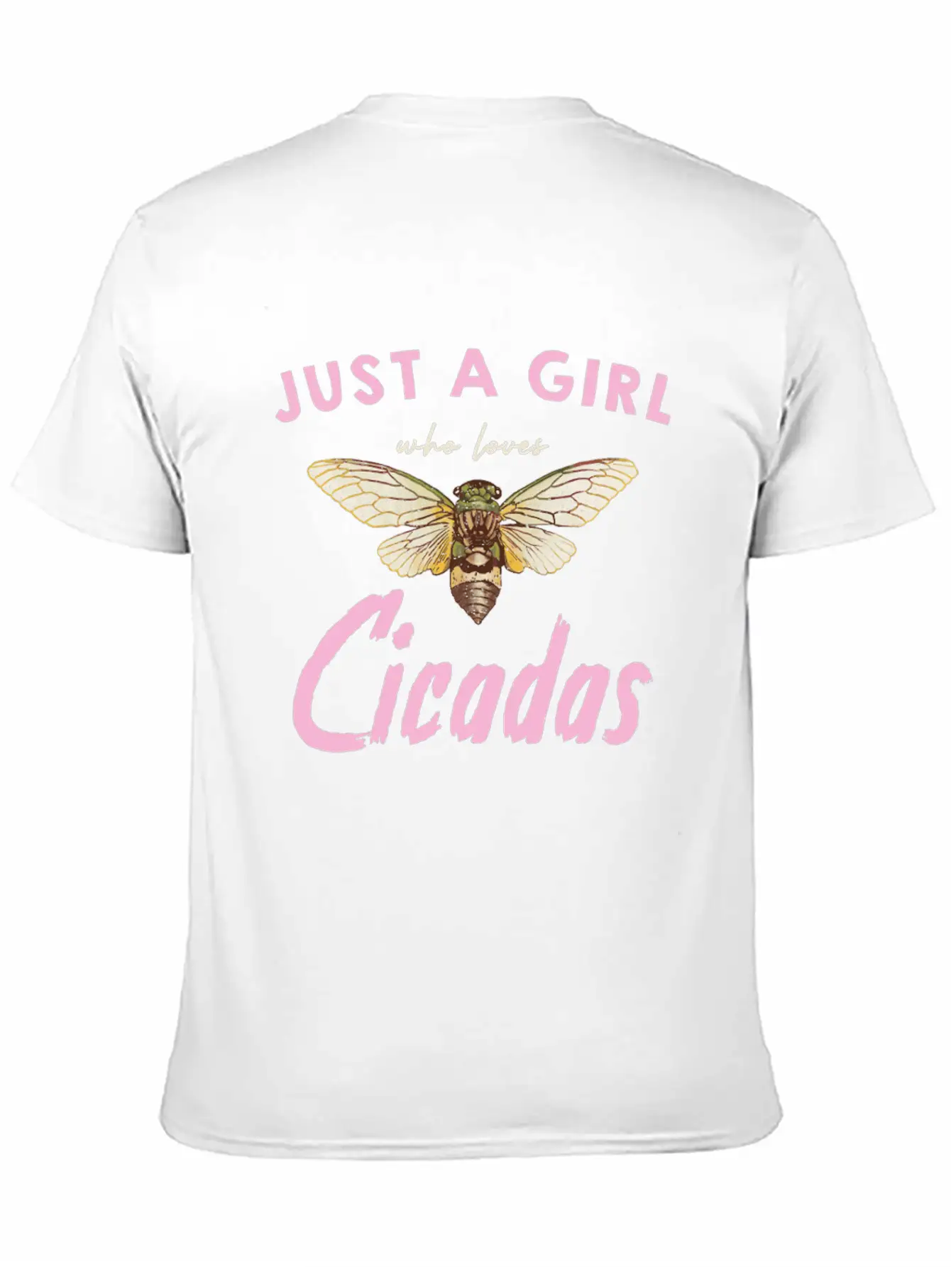 Just A Girl Who Loves Cicadas In Nature Unisex Casual T-Shirt – Clean Design For Daily Comfort