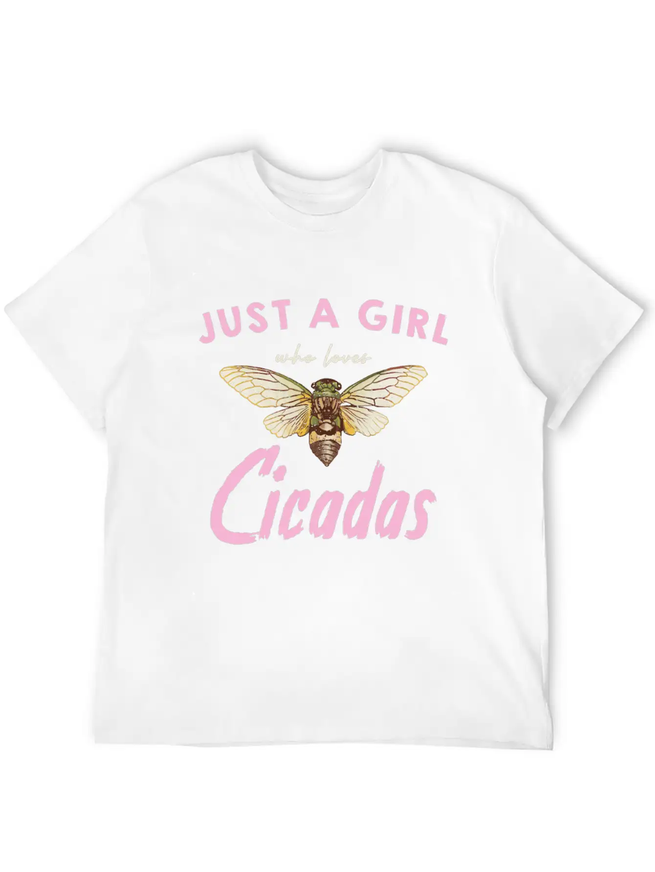 Just A Girl Who Loves Cicadas In Nature Unisex Casual T-Shirt – Clean Design For Daily Comfort