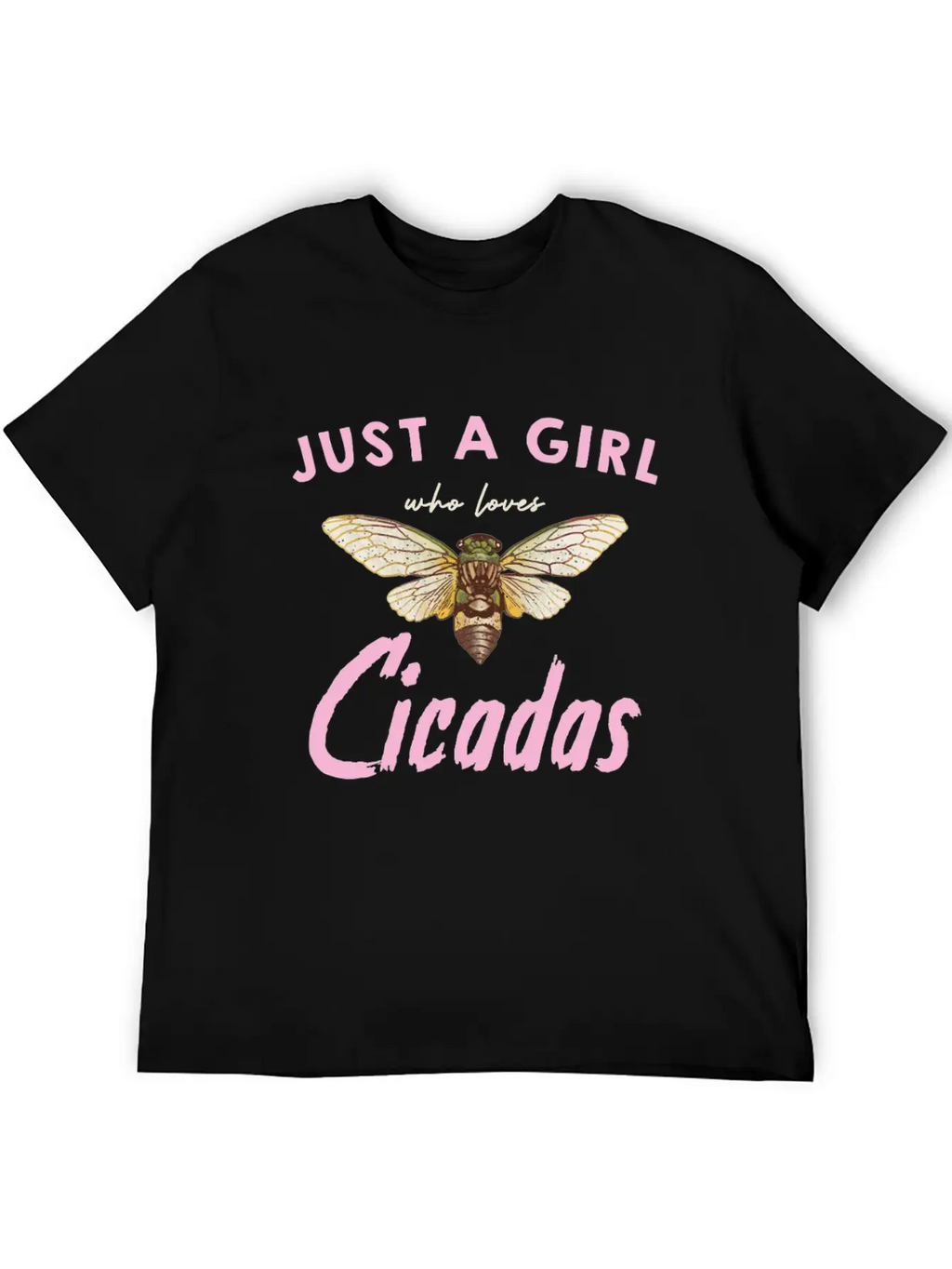 Just A Girl Who Loves Cicadas In Nature Unisex Casual T-Shirt – Clean Design For Daily Comfort
