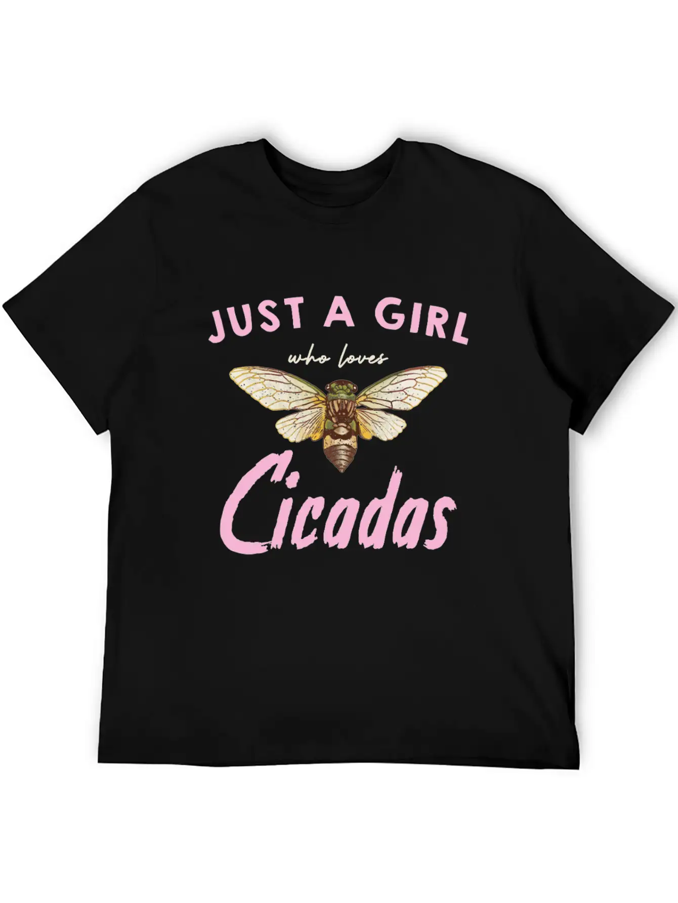 Just A Girl Who Loves Cicadas In Nature Unisex Casual T-Shirt – Clean Design For Daily Comfort