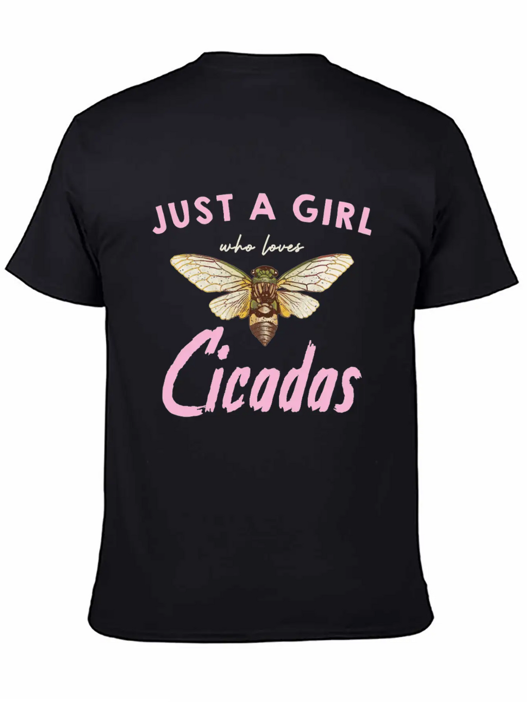 Just A Girl Who Loves Cicadas In Nature Unisex Casual T-Shirt – Clean Design For Daily Comfort