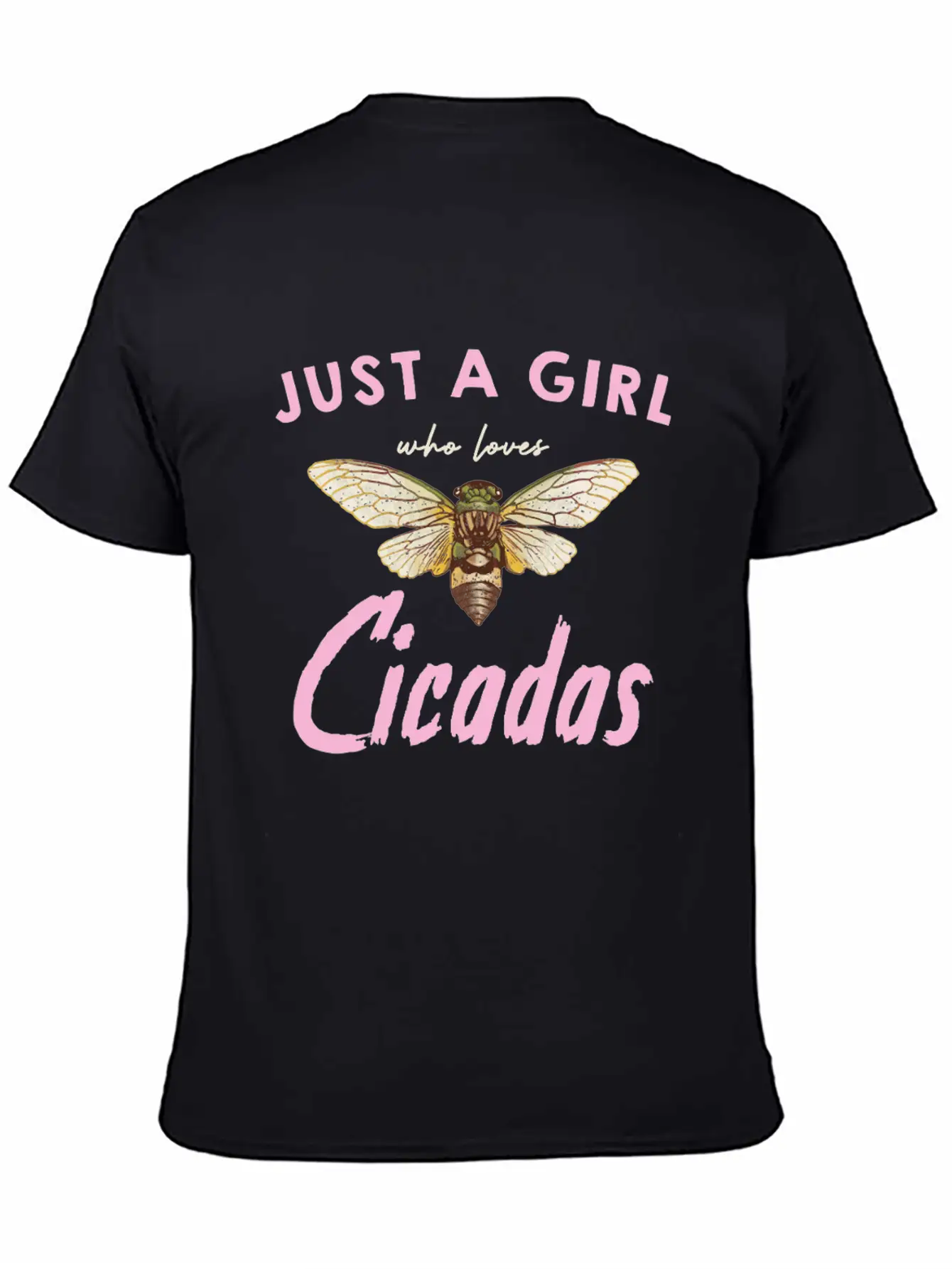 Just A Girl Who Loves Cicadas In Nature Unisex Casual T-Shirt – Clean Design For Daily Comfort