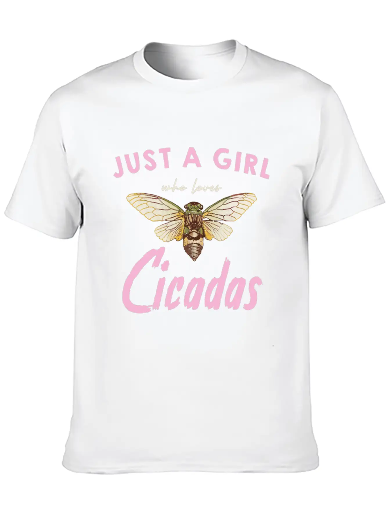 Just A Girl Who Loves Cicadas In Nature Unisex Casual T-Shirt – Clean Design For Daily Comfort