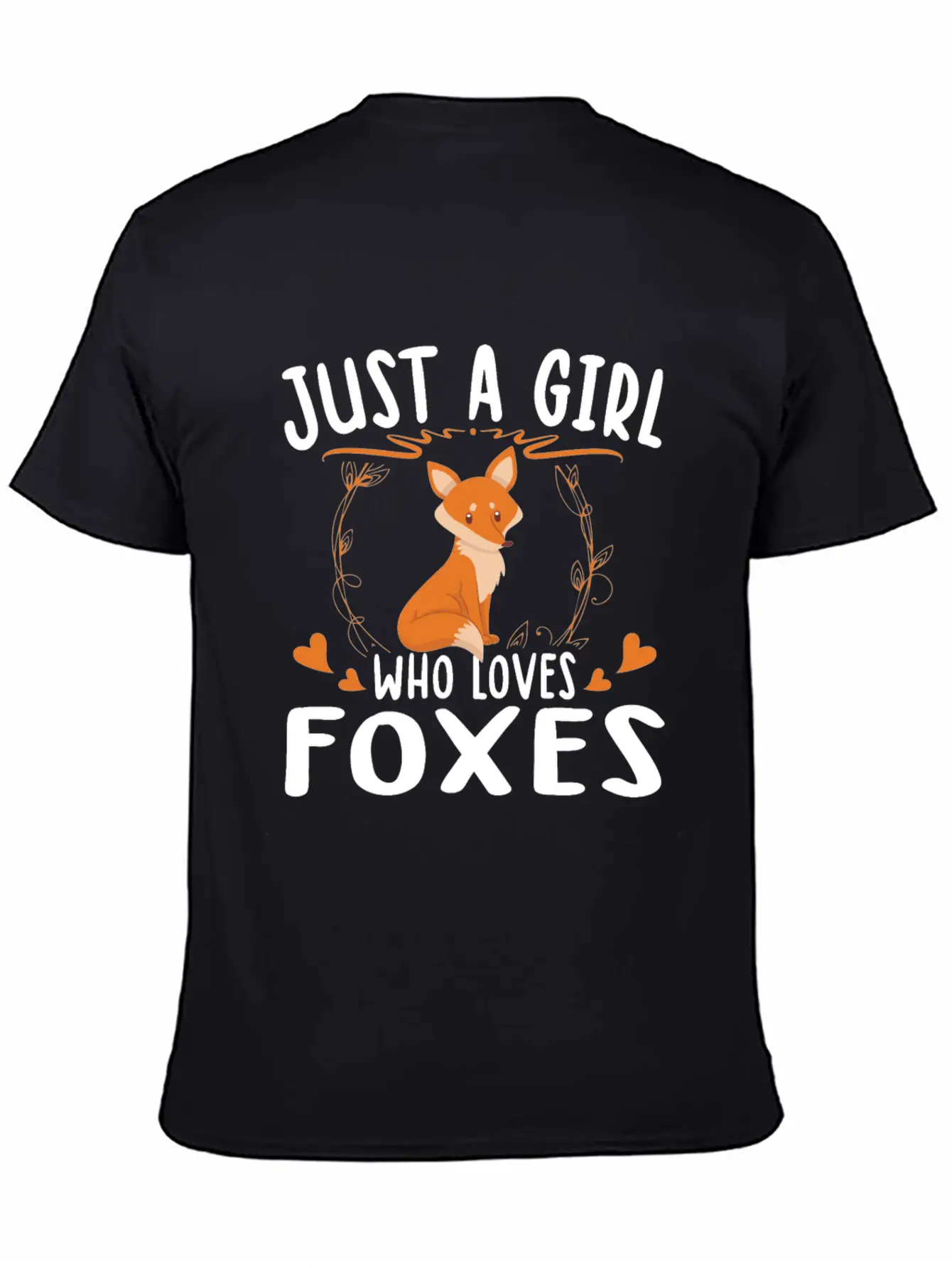 Just A Girl Who Loves Foxes For Fox Lovers Breathable Soft Cotton T-Shirt – Timeless Casual Look