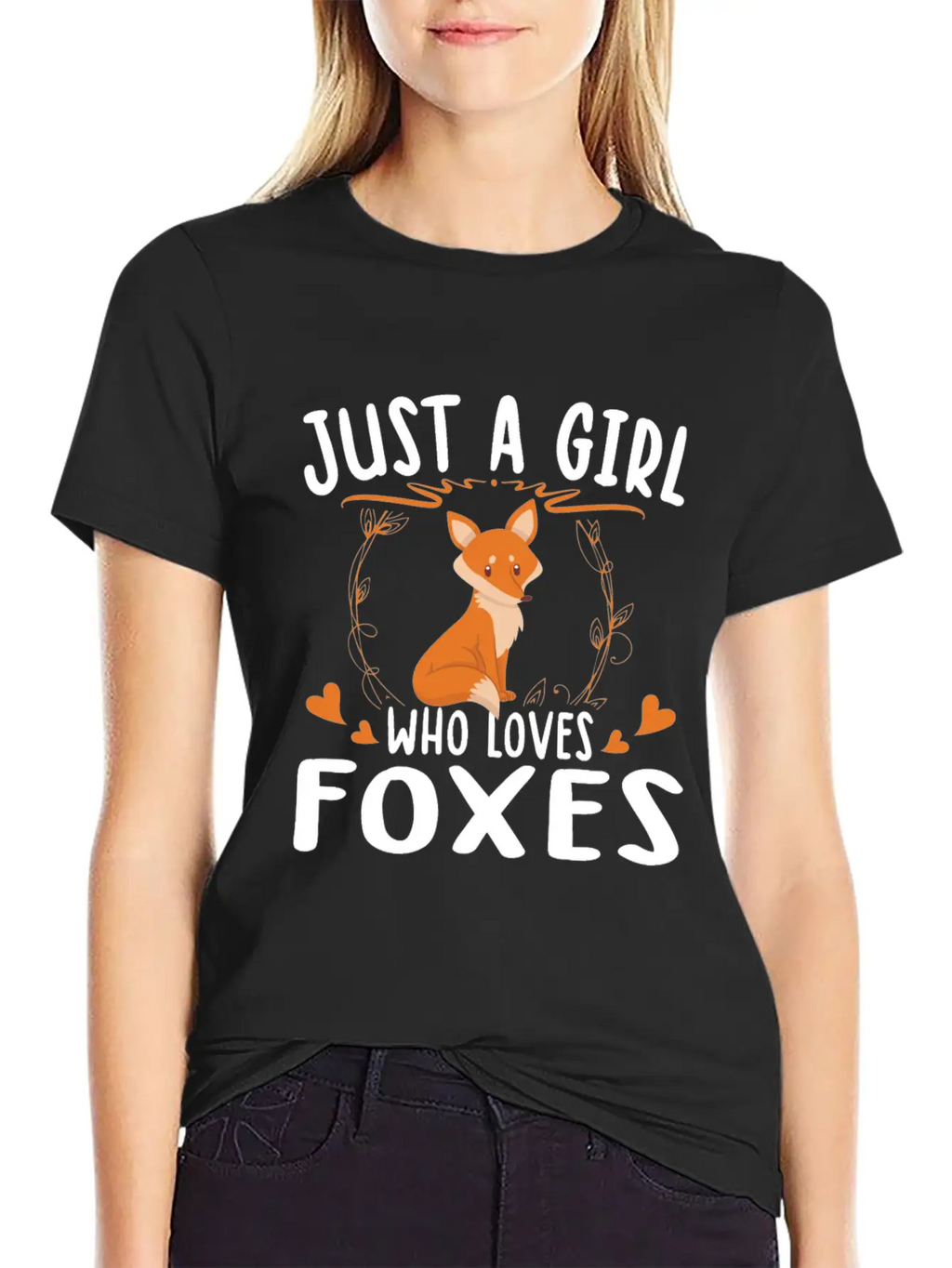 Just A Girl Who Loves Foxes For Fox Lovers Breathable Soft Cotton T-Shirt – Timeless Casual Look