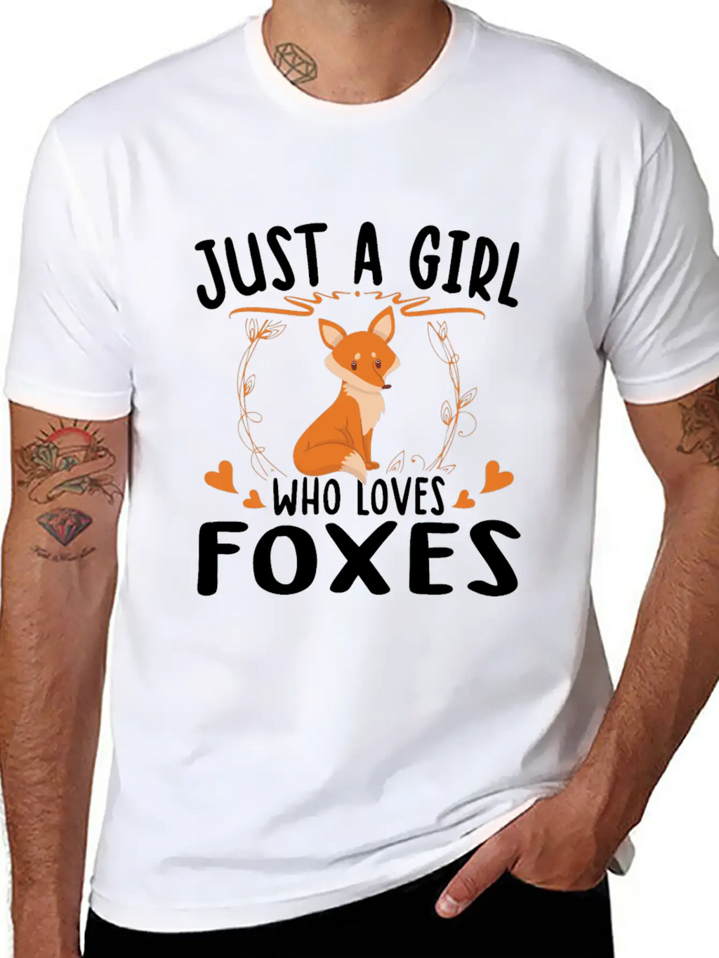 Just A Girl Who Loves Foxes For Fox Lovers Breathable Soft Cotton T-Shirt – Timeless Casual Look