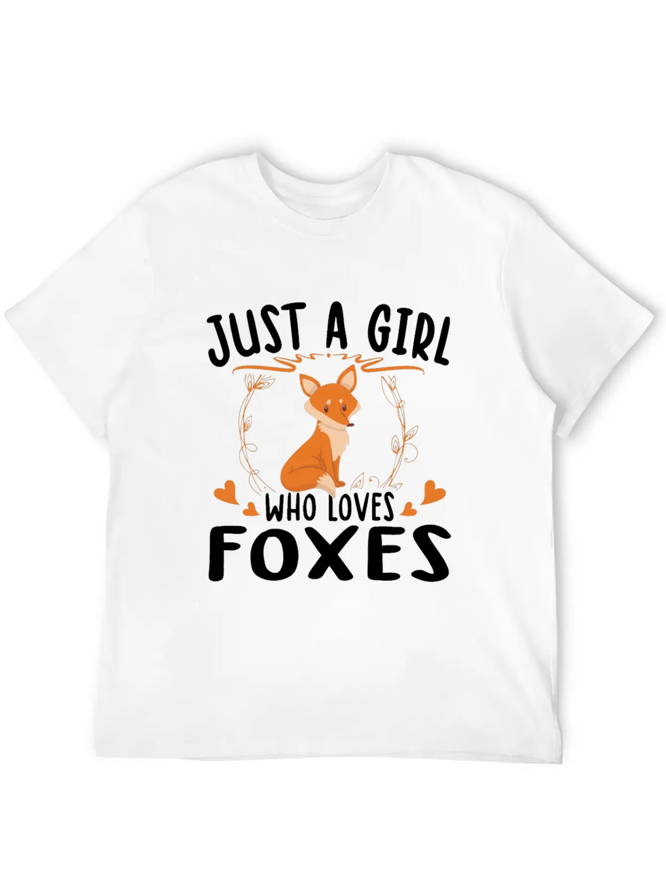 Just A Girl Who Loves Foxes For Fox Lovers Breathable Soft Cotton T-Shirt – Timeless Casual Look
