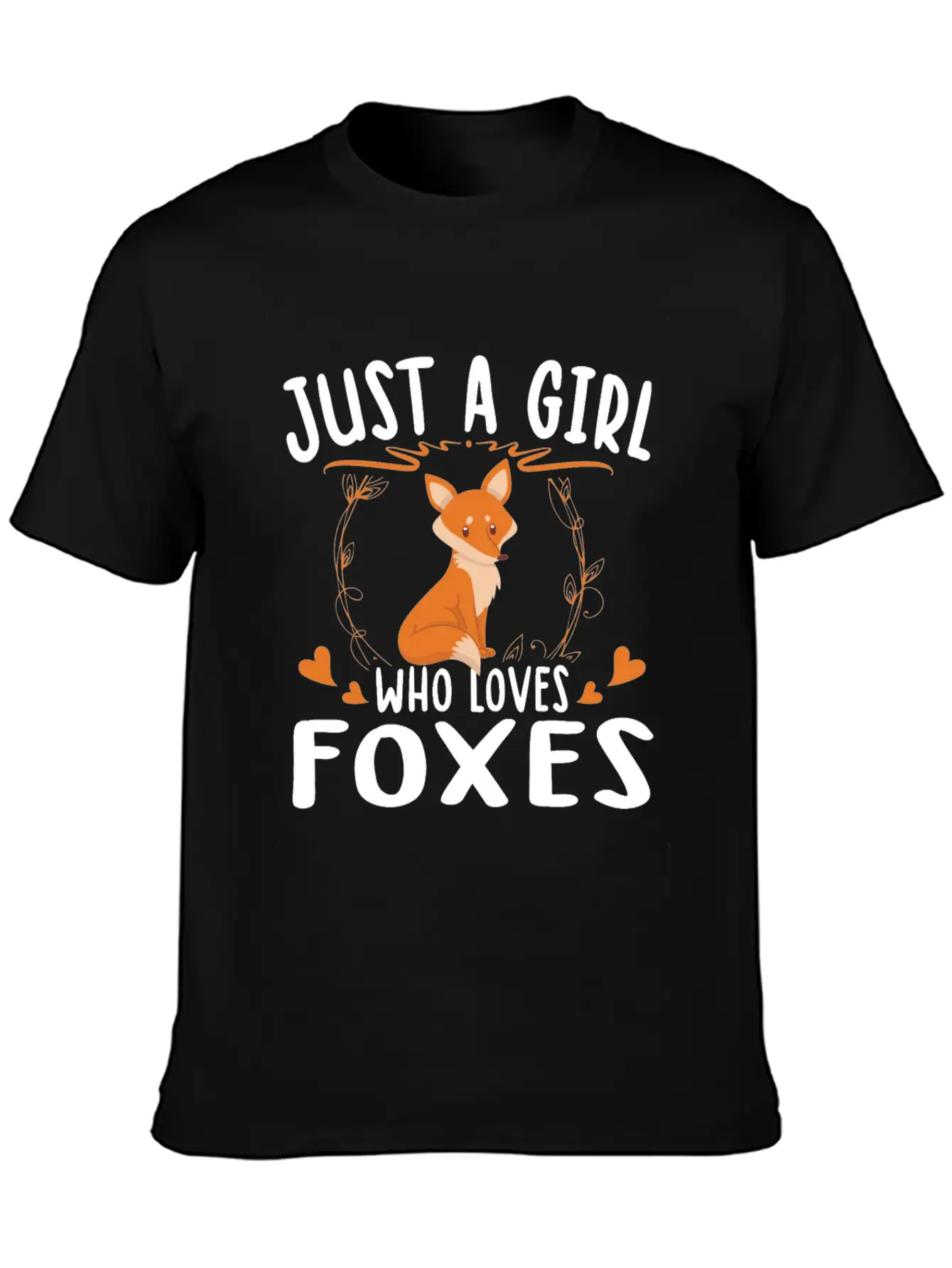 Just A Girl Who Loves Foxes For Fox Lovers Breathable Soft Cotton T-Shirt – Timeless Casual Look
