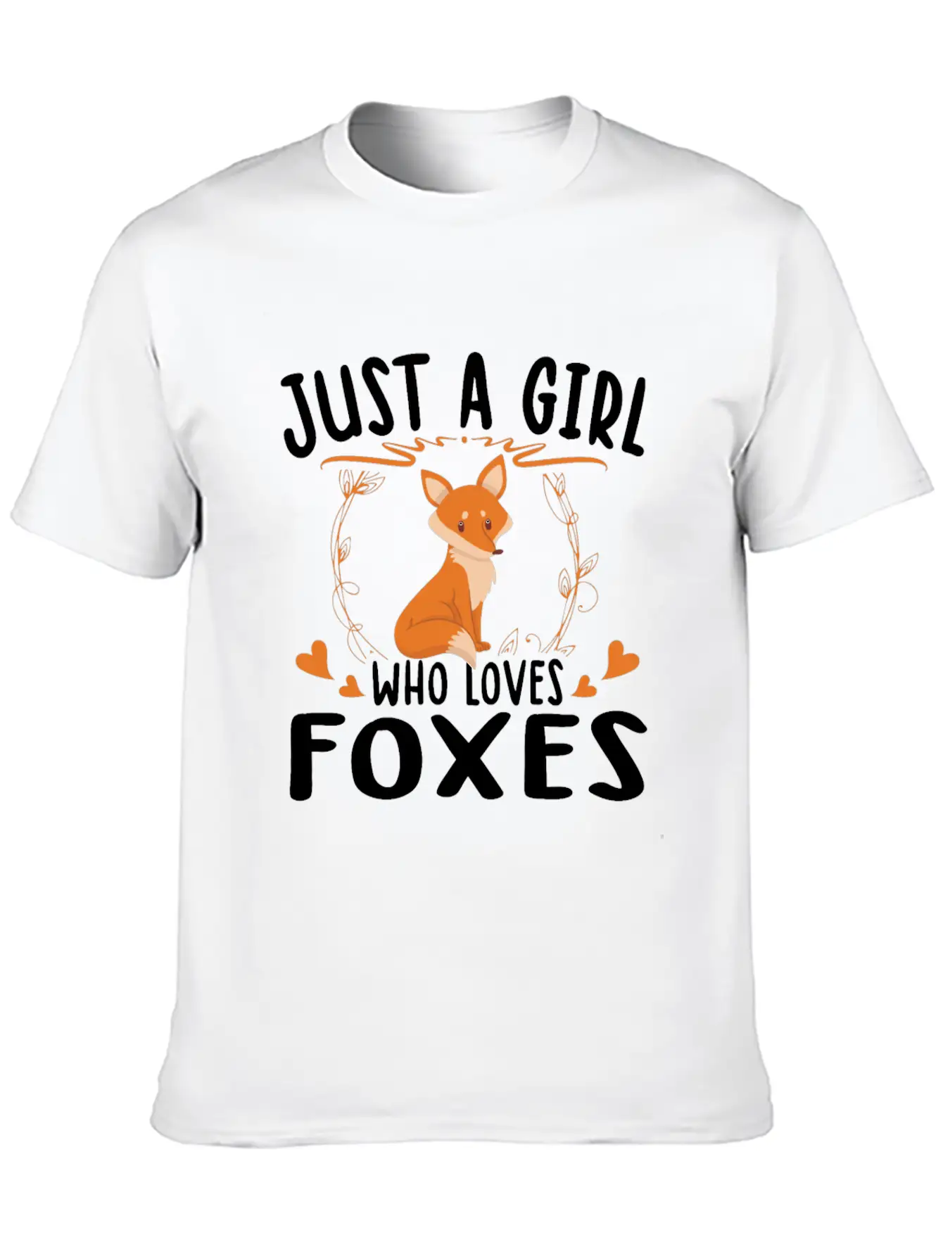 Just A Girl Who Loves Foxes For Fox Lovers Breathable Soft Cotton T-Shirt – Timeless Casual Look
