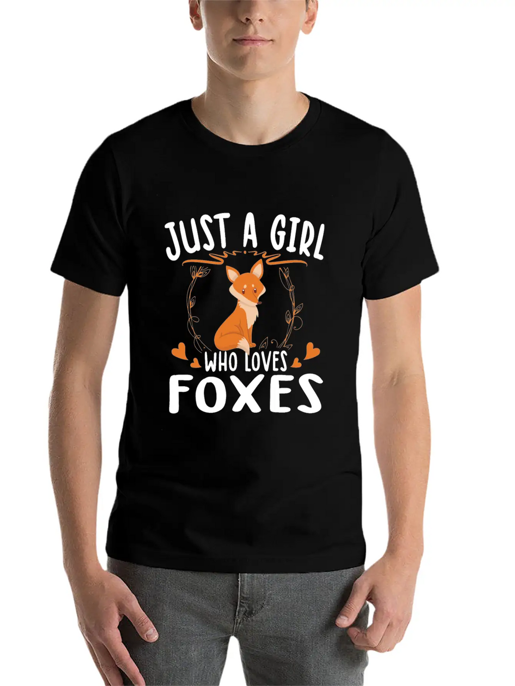 Just A Girl Who Loves Foxes For Fox Lovers Breathable Soft Cotton T-Shirt – Timeless Casual Look