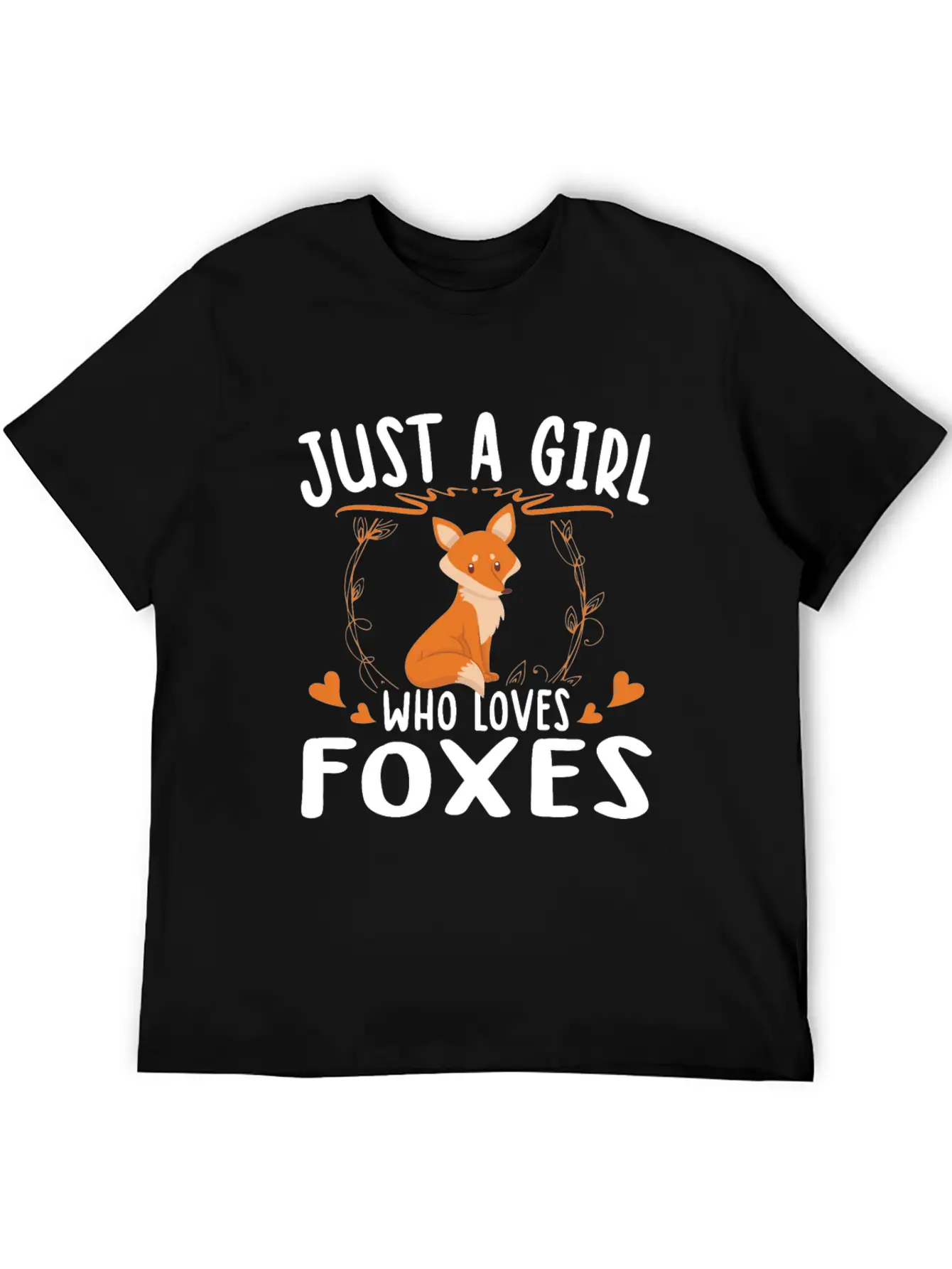 Just A Girl Who Loves Foxes For Fox Lovers Breathable Soft Cotton T-Shirt – Timeless Casual Look