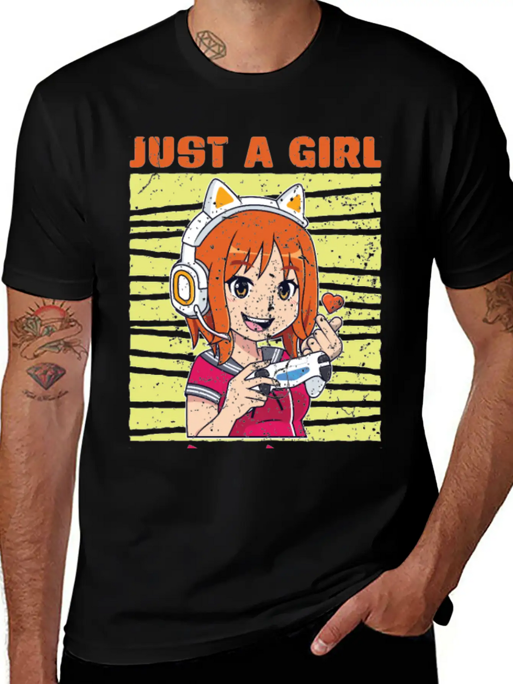 Just A Girl Who Loves Gaming And K Pop K Pop Stylish Everyday T-Shirt – Unisex Basic Cotton Tee