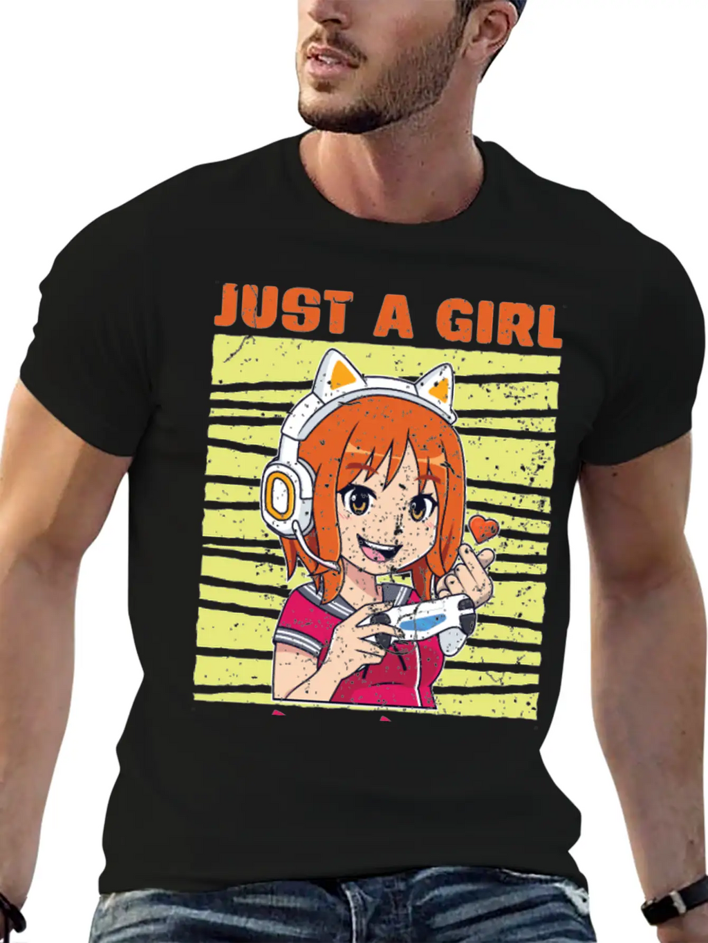 Just A Girl Who Loves Gaming And K Pop K Pop Stylish Everyday T-Shirt – Unisex Basic Cotton Tee