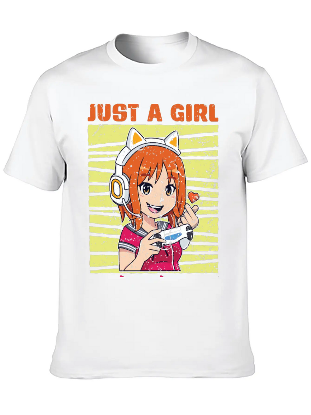 Just A Girl Who Loves Gaming And K Pop K Pop Stylish Everyday T-Shirt – Unisex Basic Cotton Tee