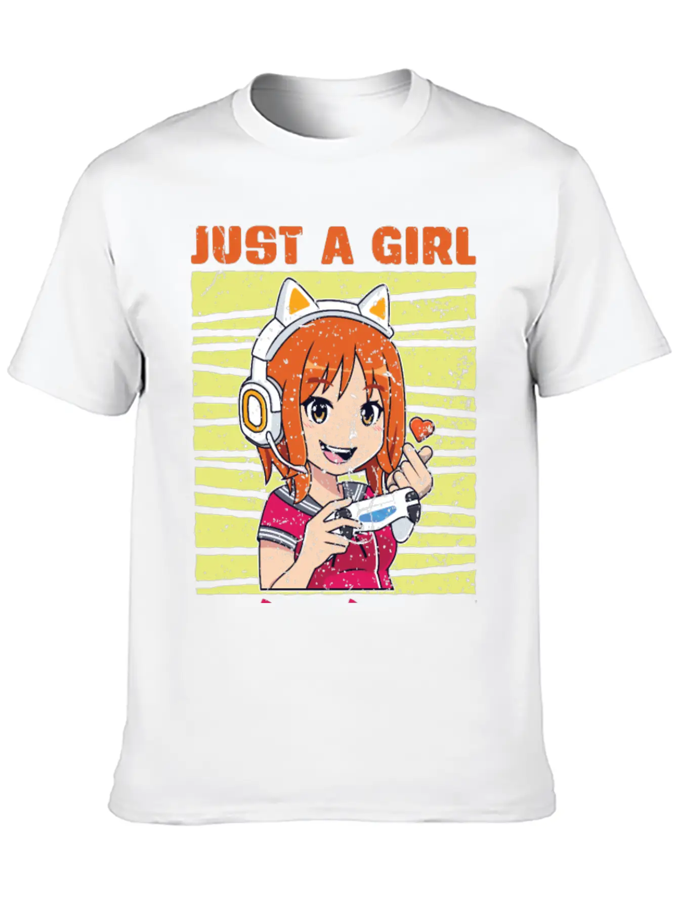 Just A Girl Who Loves Gaming And K Pop K Pop Stylish Everyday T-Shirt – Unisex Basic Cotton Tee