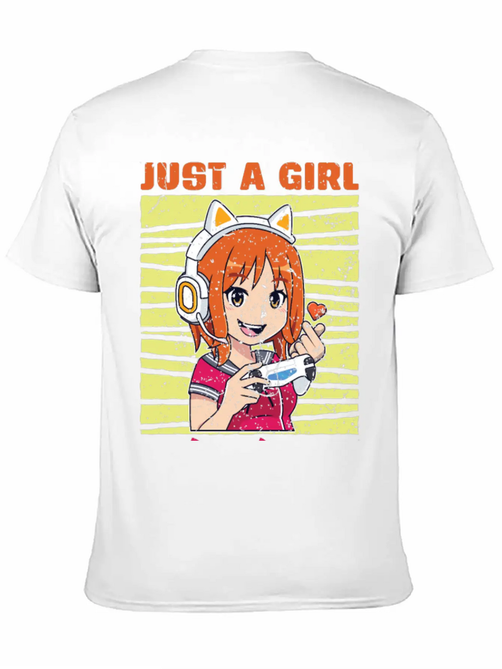 Just A Girl Who Loves Gaming And K Pop K Pop Stylish Everyday T-Shirt – Unisex Basic Cotton Tee