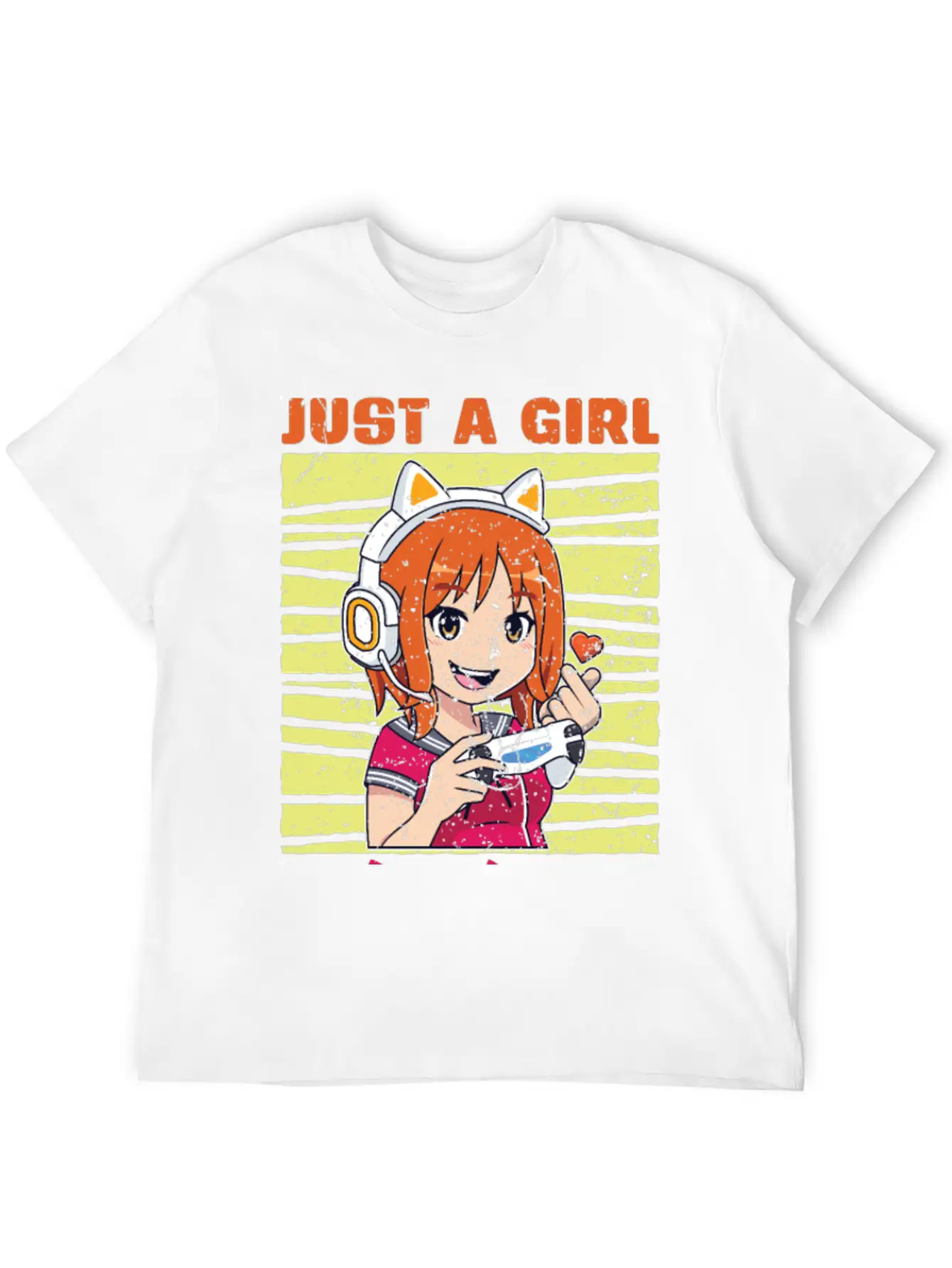 Just A Girl Who Loves Gaming And K Pop K Pop Stylish Everyday T-Shirt – Unisex Basic Cotton Tee