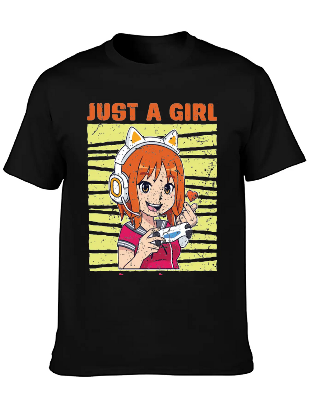 Just A Girl Who Loves Gaming And K Pop K Pop Stylish Everyday T-Shirt – Unisex Basic Cotton Tee