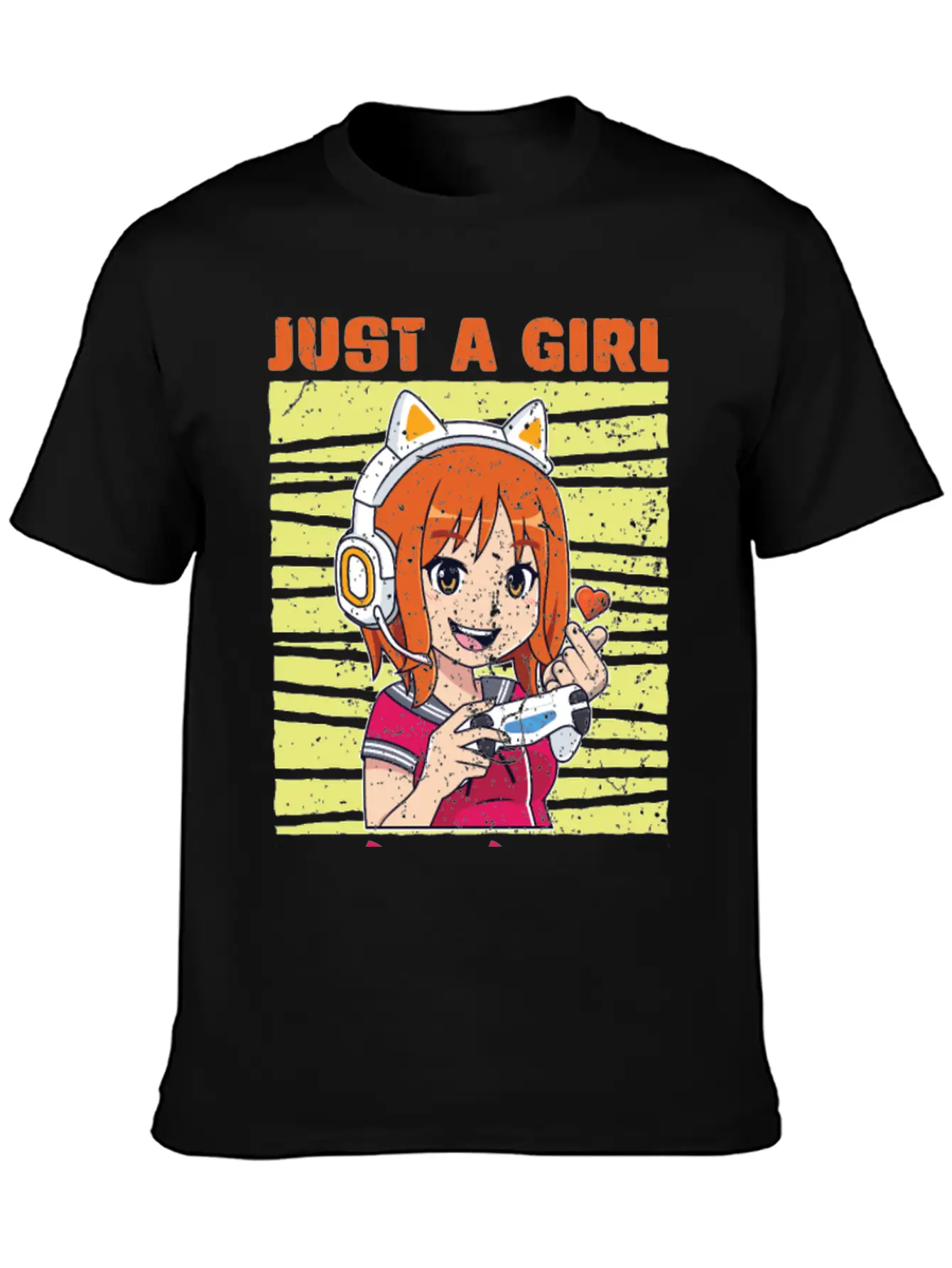 Just A Girl Who Loves Gaming And K Pop K Pop Stylish Everyday T-Shirt – Unisex Basic Cotton Tee