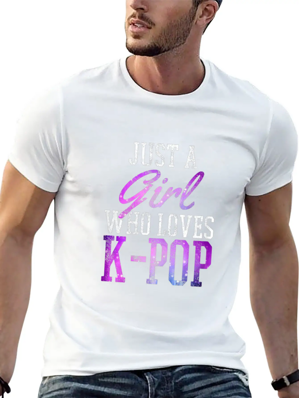 Just A Girl Who Loves K Pop Breathable Soft Cotton T-Shirt – Timeless Casual Look