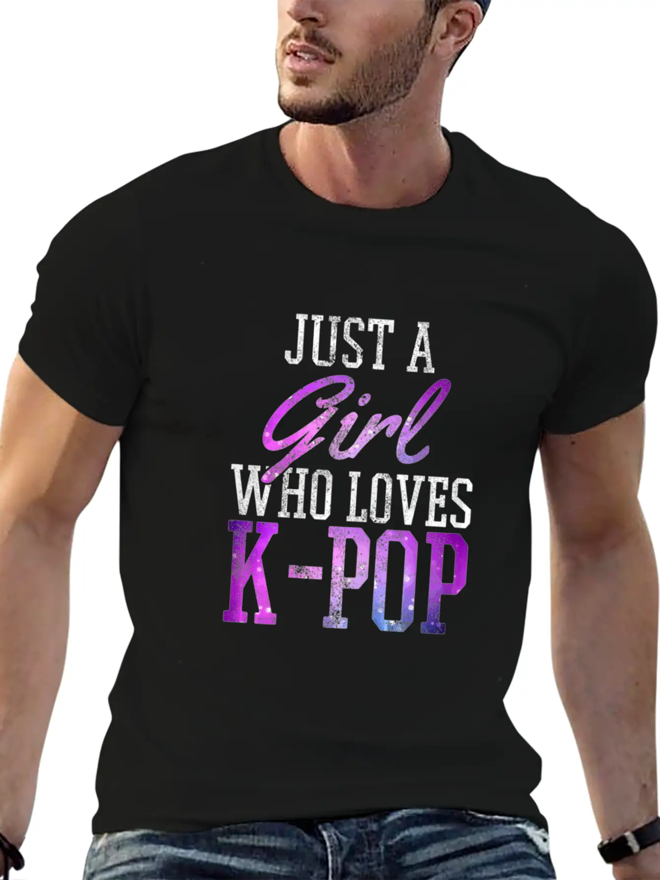 Just A Girl Who Loves K Pop Breathable Soft Cotton T-Shirt – Timeless Casual Look