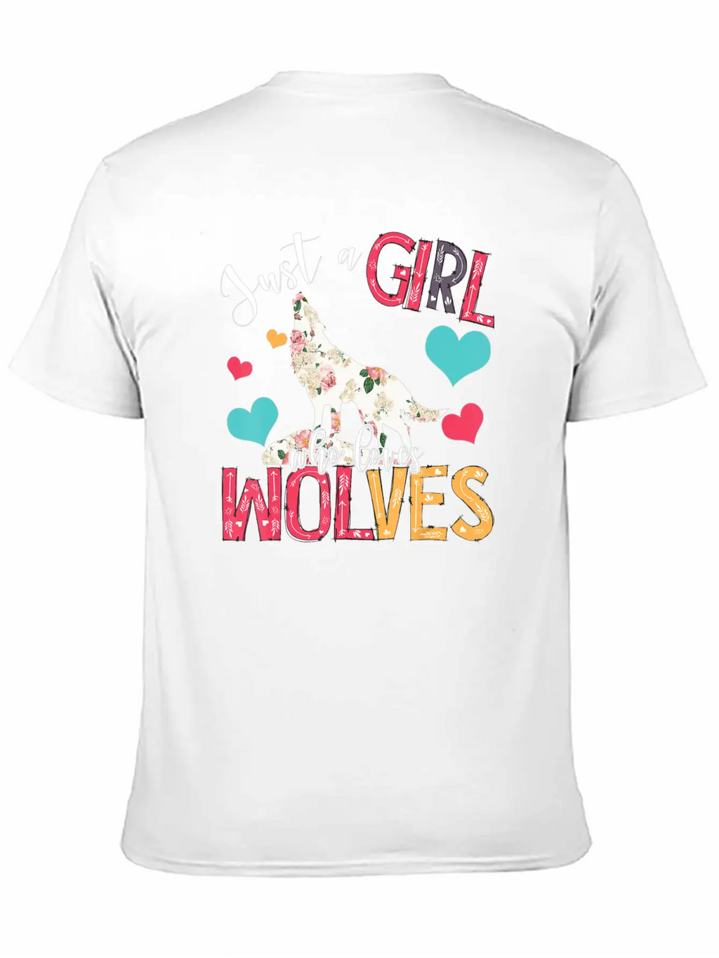 Just A Girl Who Loves Wolves Funny Wolf Wild A Essential Cotton Tee For Daily Outfits – Unisex Style