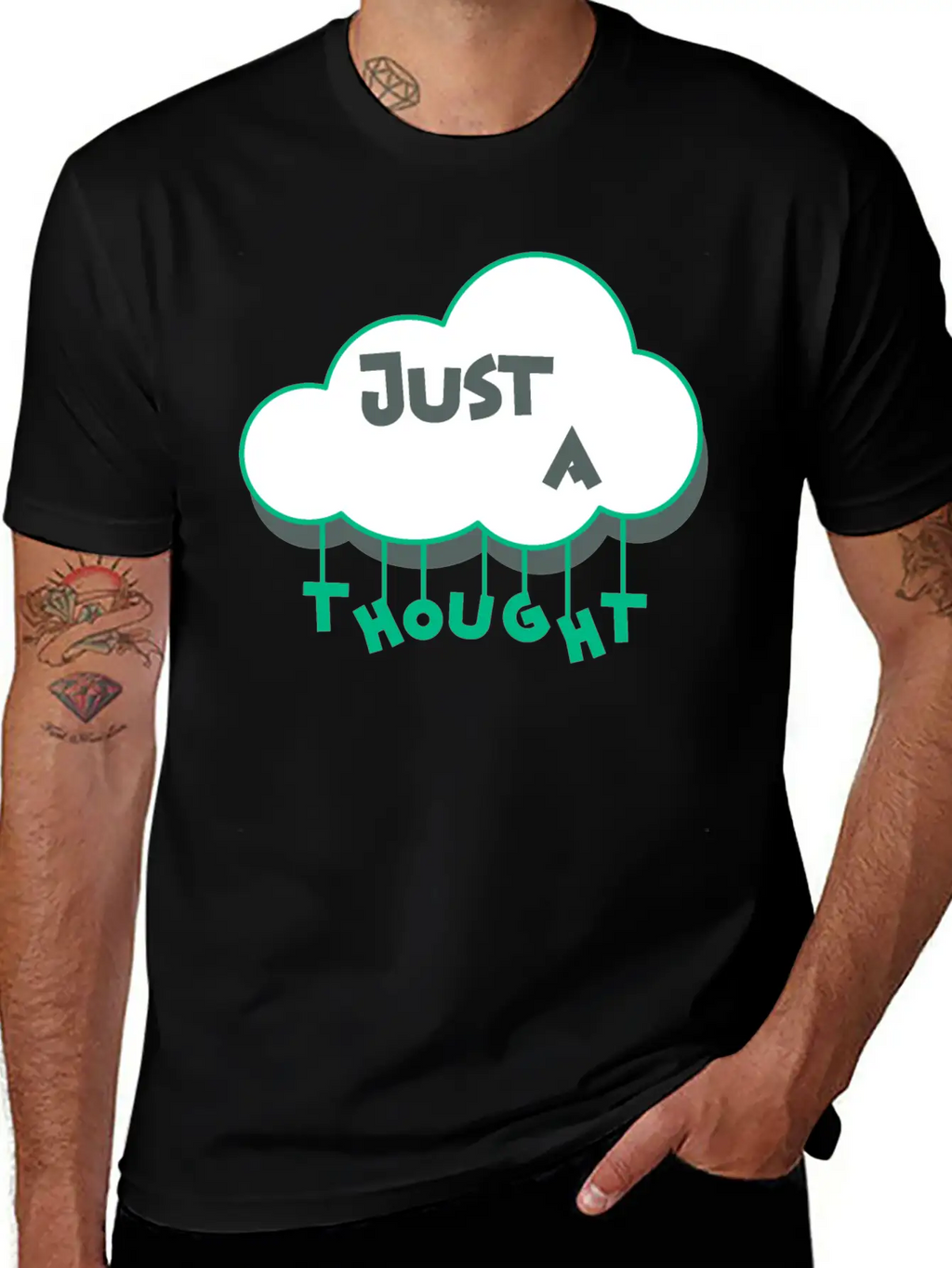Just A Thought Breathable Soft Cotton T-Shirt – Timeless Casual Look