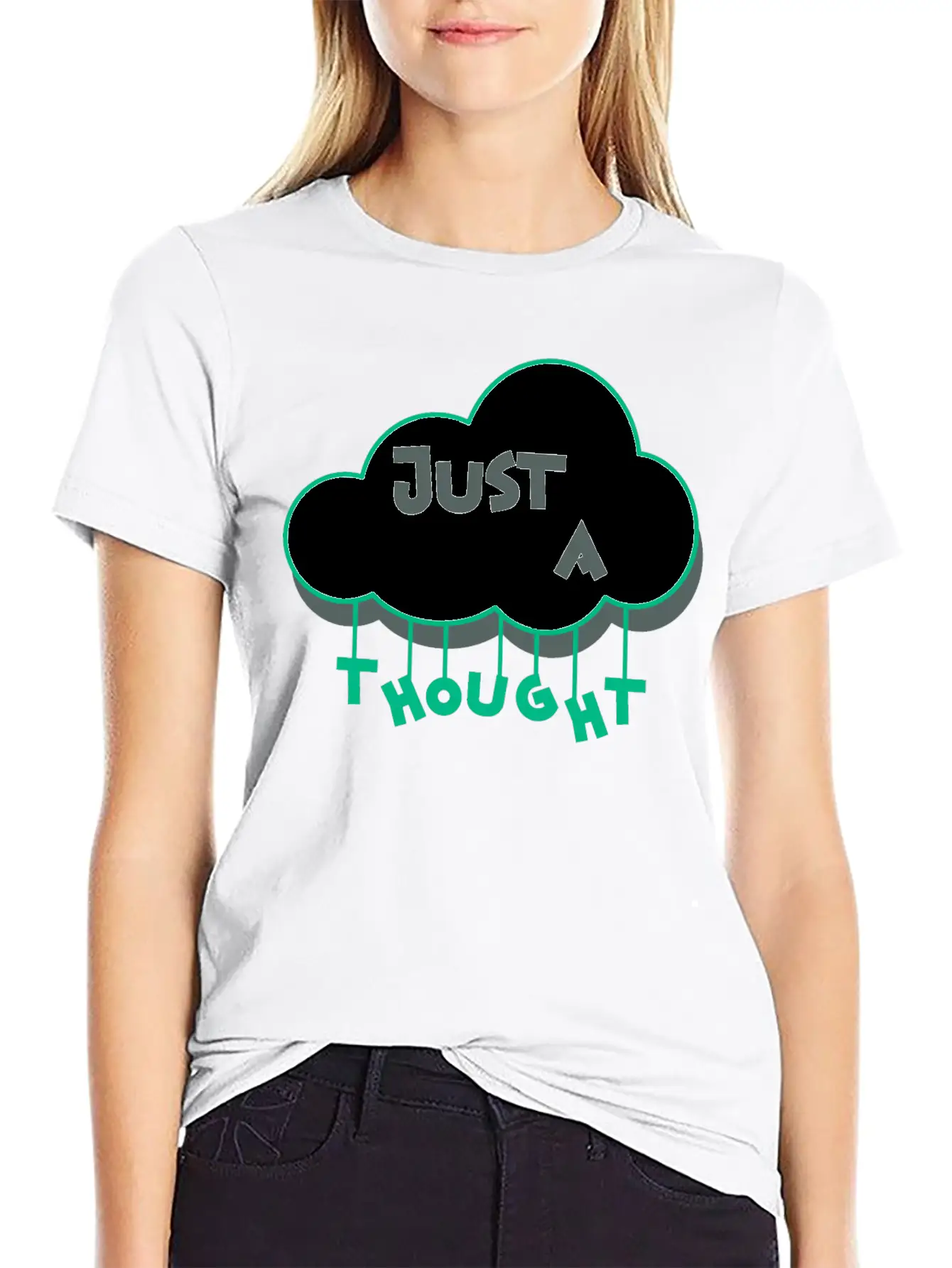 Just A Thought Breathable Soft Cotton T-Shirt – Timeless Casual Look