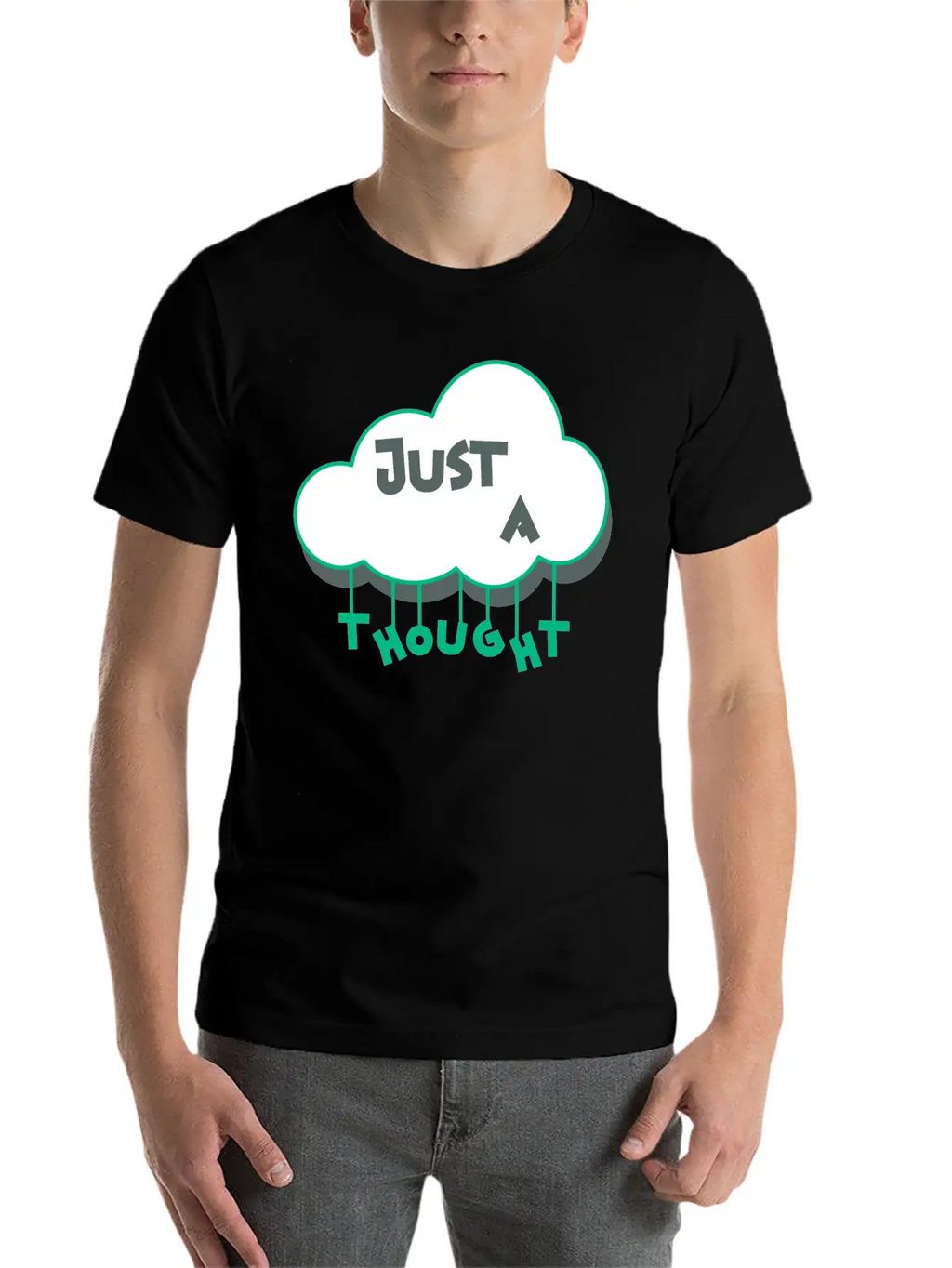 Just A Thought Breathable Soft Cotton T-Shirt – Timeless Casual Look