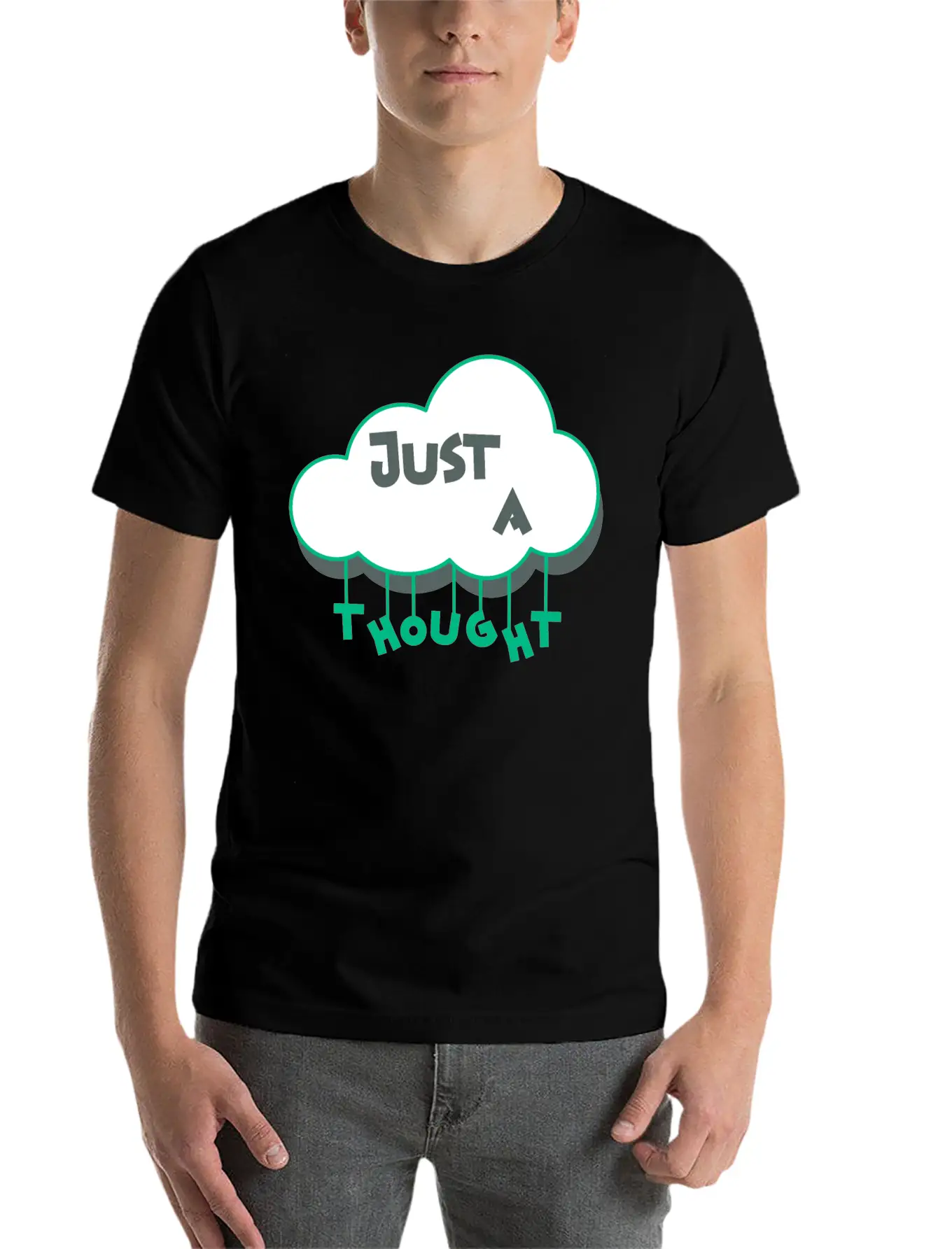Just A Thought Breathable Soft Cotton T-Shirt – Timeless Casual Look