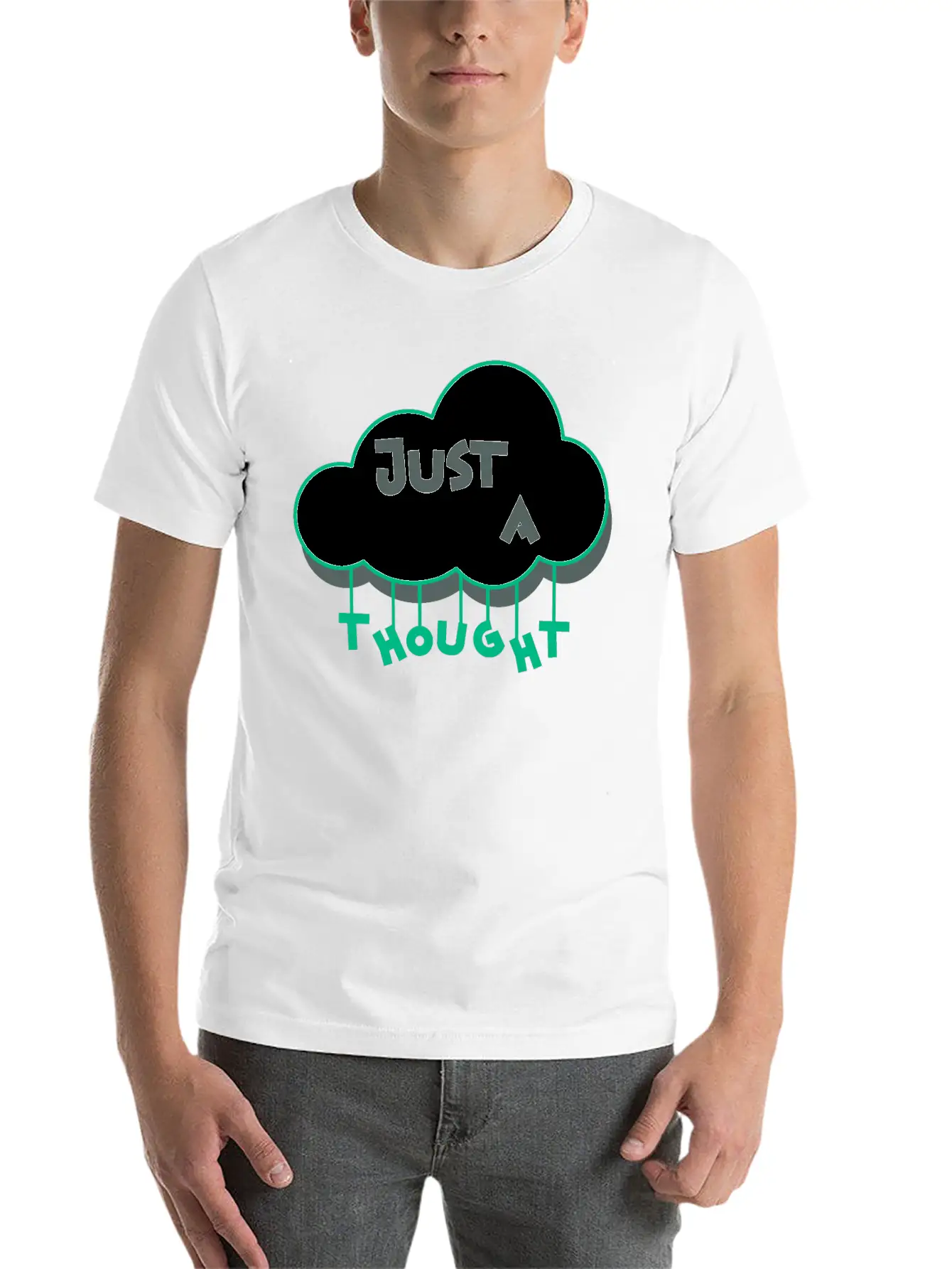Just A Thought Breathable Soft Cotton T-Shirt – Timeless Casual Look