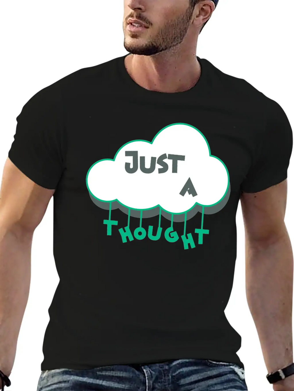 Just A Thought Breathable Soft Cotton T-Shirt – Timeless Casual Look