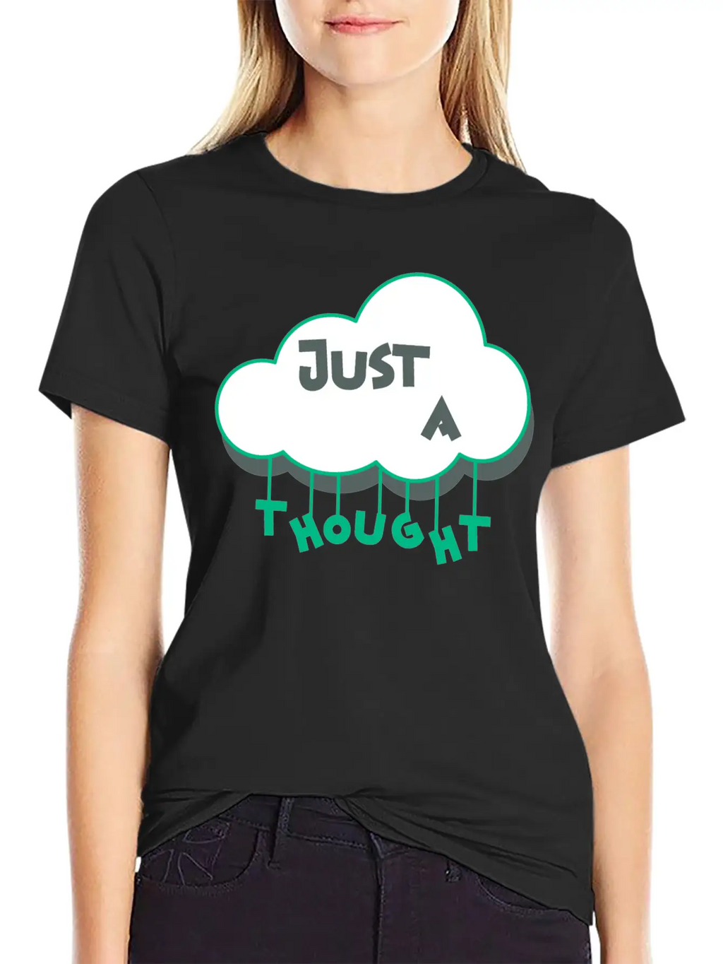 Just A Thought Breathable Soft Cotton T-Shirt – Timeless Casual Look