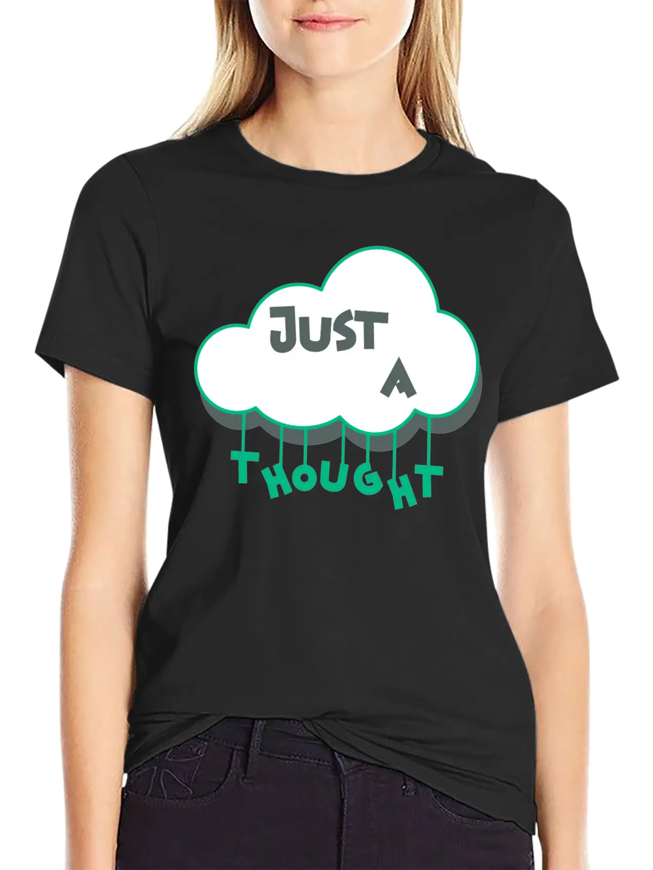 Just A Thought Breathable Soft Cotton T-Shirt – Timeless Casual Look