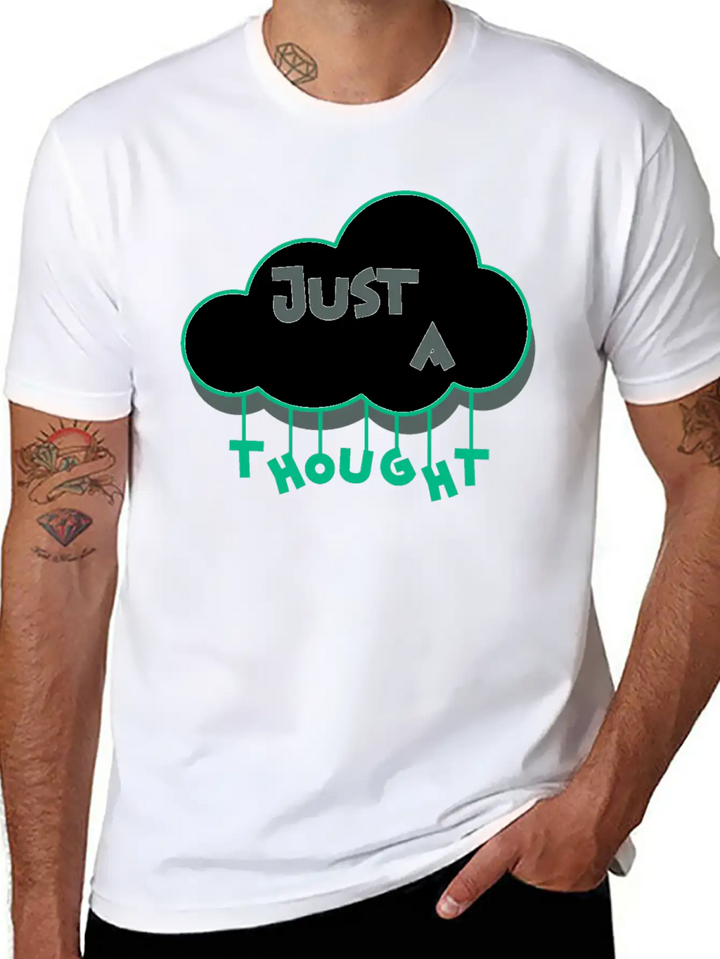 Just A Thought Breathable Soft Cotton T-Shirt – Timeless Casual Look