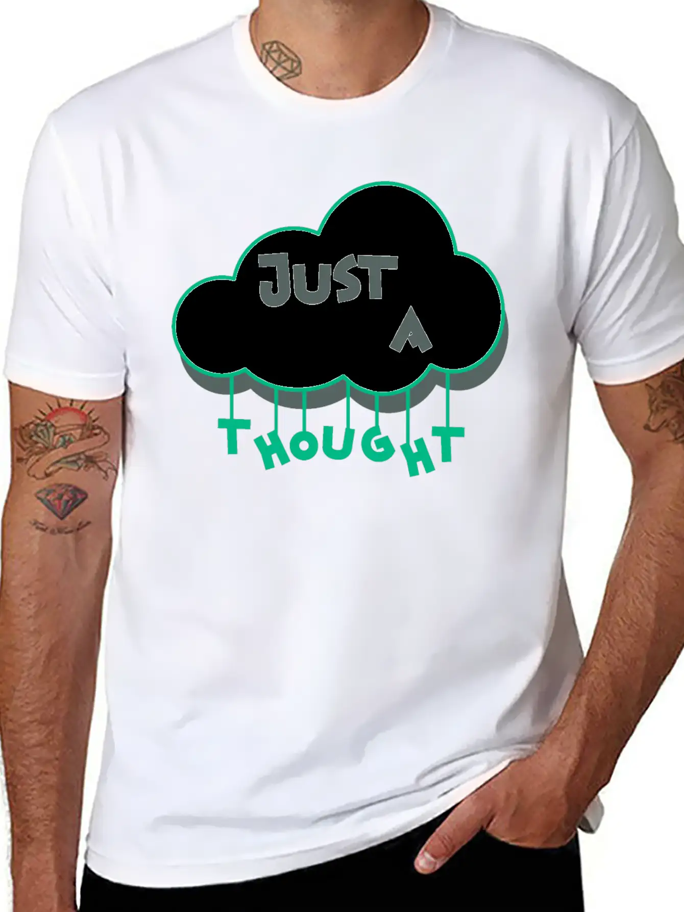 Just A Thought Breathable Soft Cotton T-Shirt – Timeless Casual Look