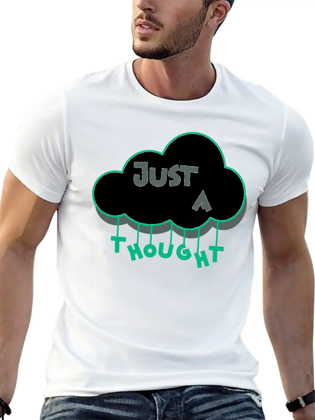 Just A Thought Breathable Soft Cotton T-Shirt – Timeless Casual Look