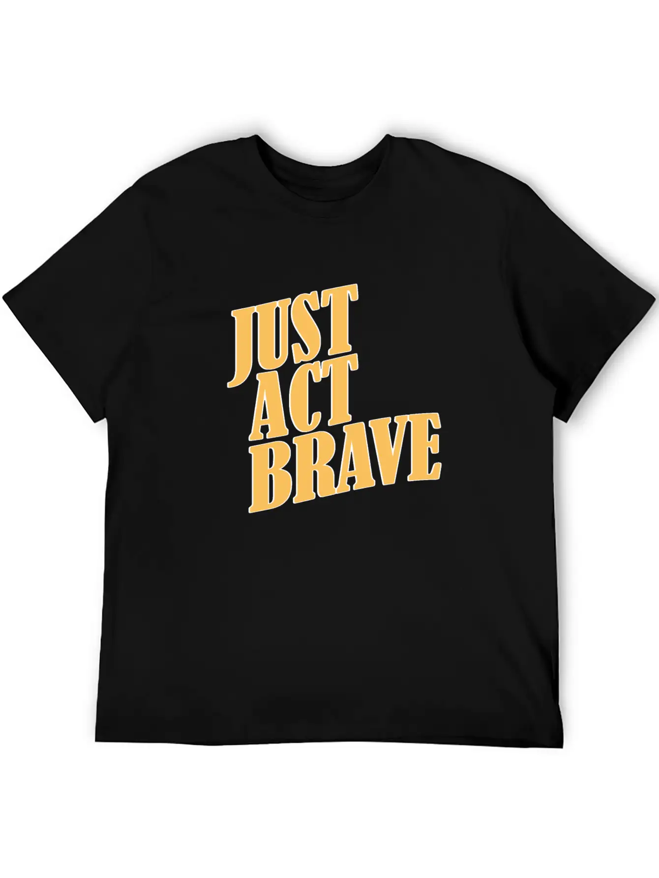 JUST ACT BRAVE Breathable Soft Cotton T-Shirt – Timeless Casual Look