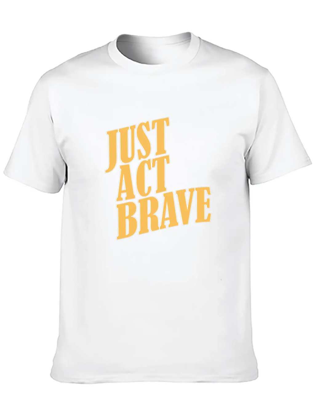 JUST ACT BRAVE Breathable Soft Cotton T-Shirt – Timeless Casual Look