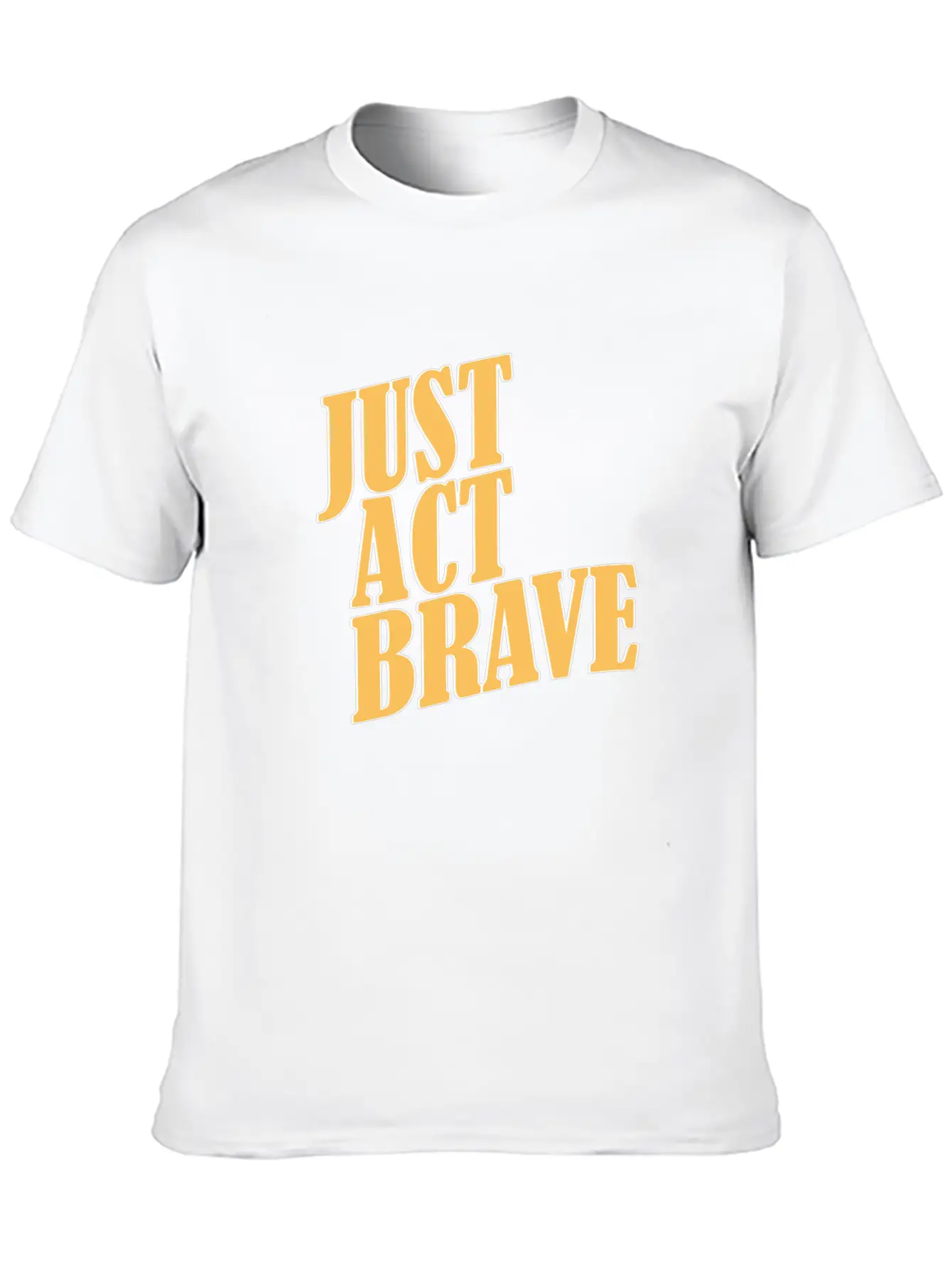 JUST ACT BRAVE Breathable Soft Cotton T-Shirt – Timeless Casual Look