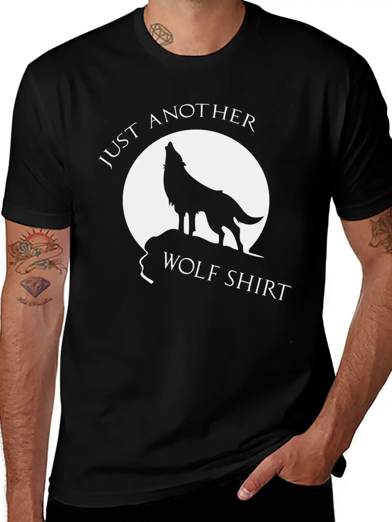 Just Another Wolf Shirt Casual Graphic T-Shirt – Simple And Comfortable Daily Wear